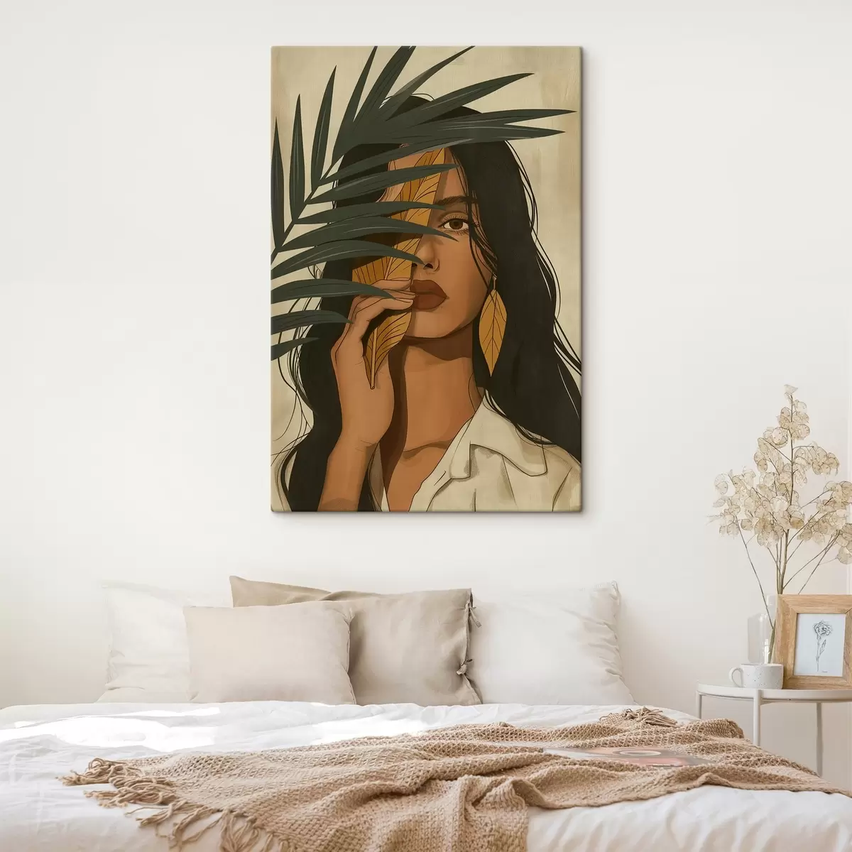 Obraz Tvář skrytá za listy Č. s44960