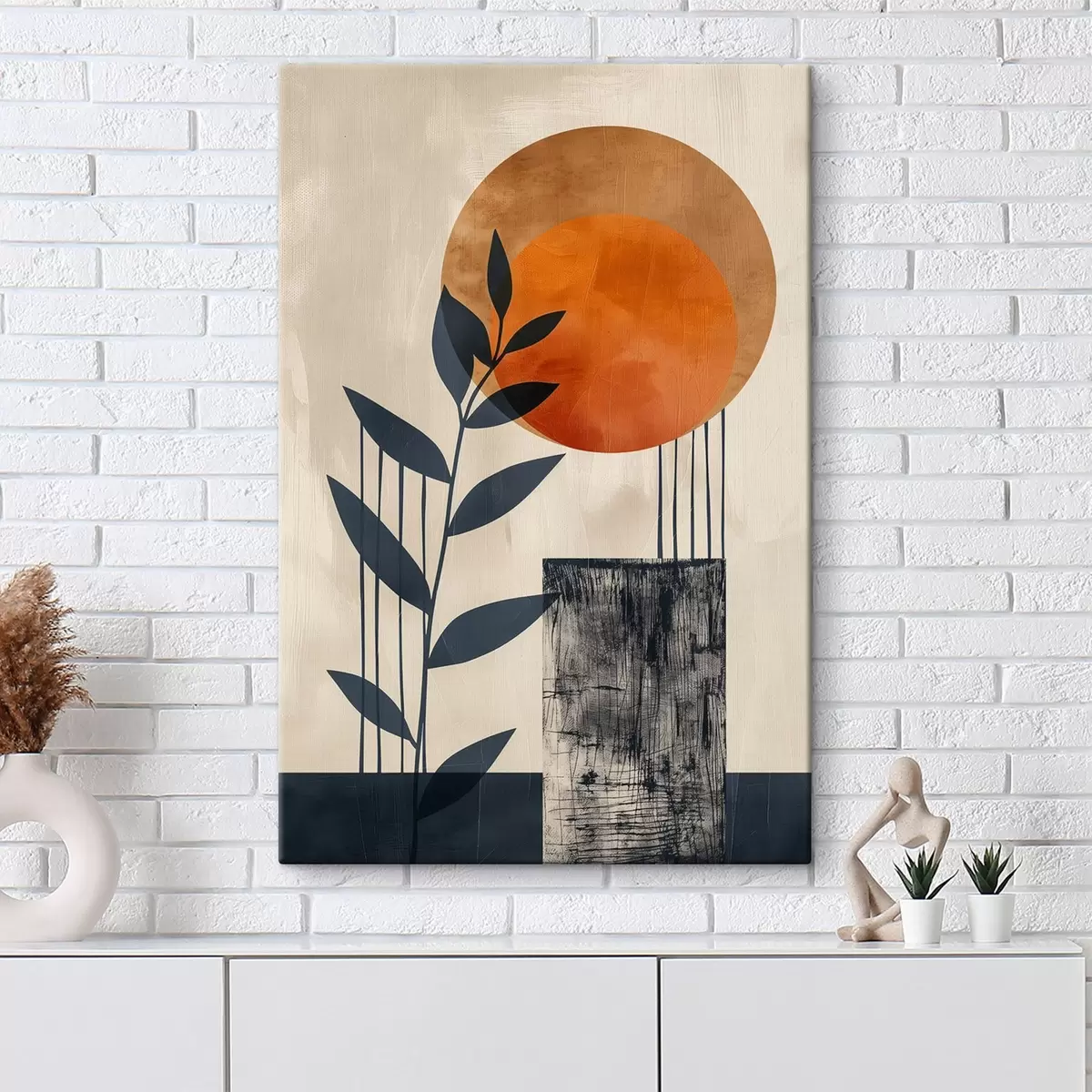 Obraz Slunce a listy Č. s44961