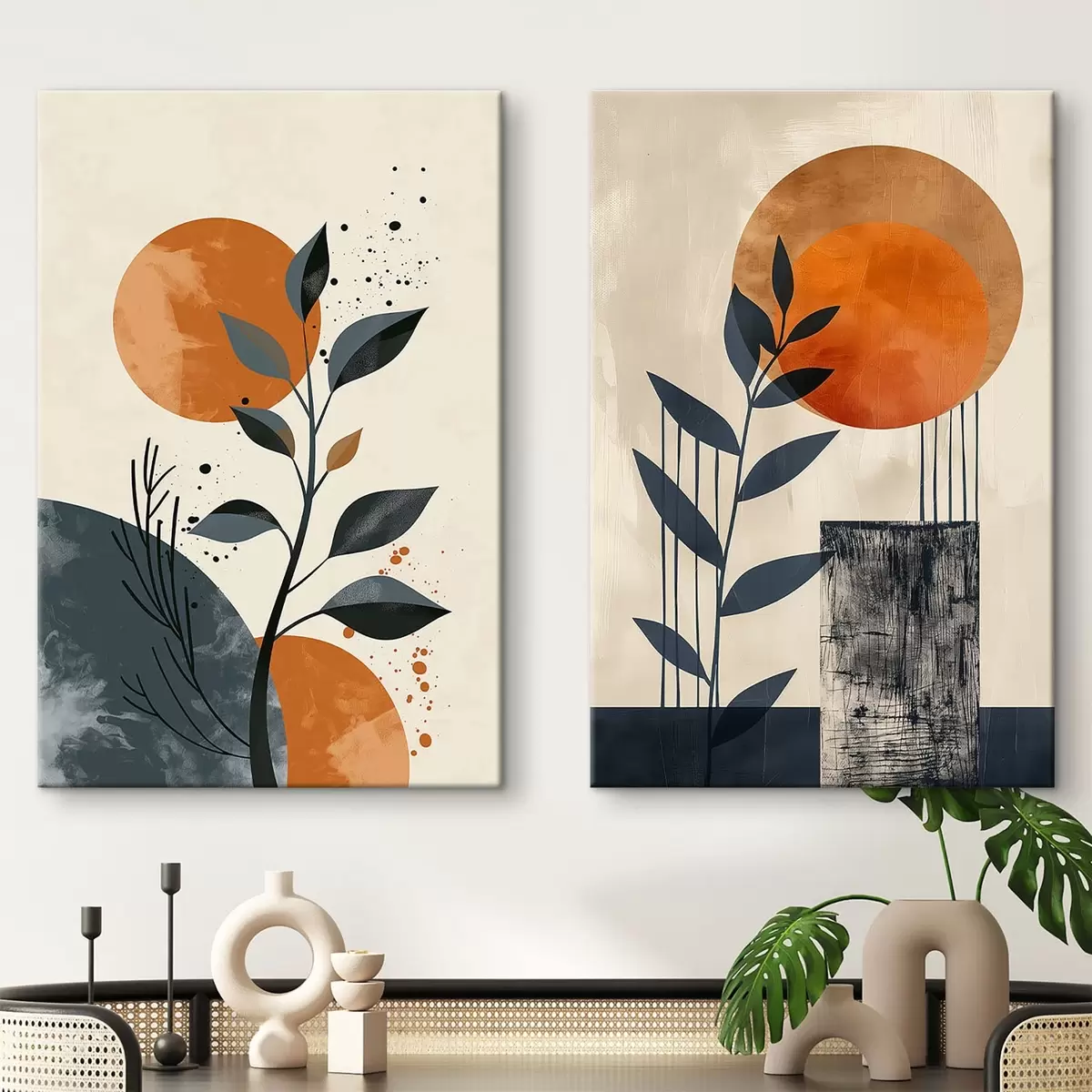 Obraz Listy při západu slunce Č. m00469