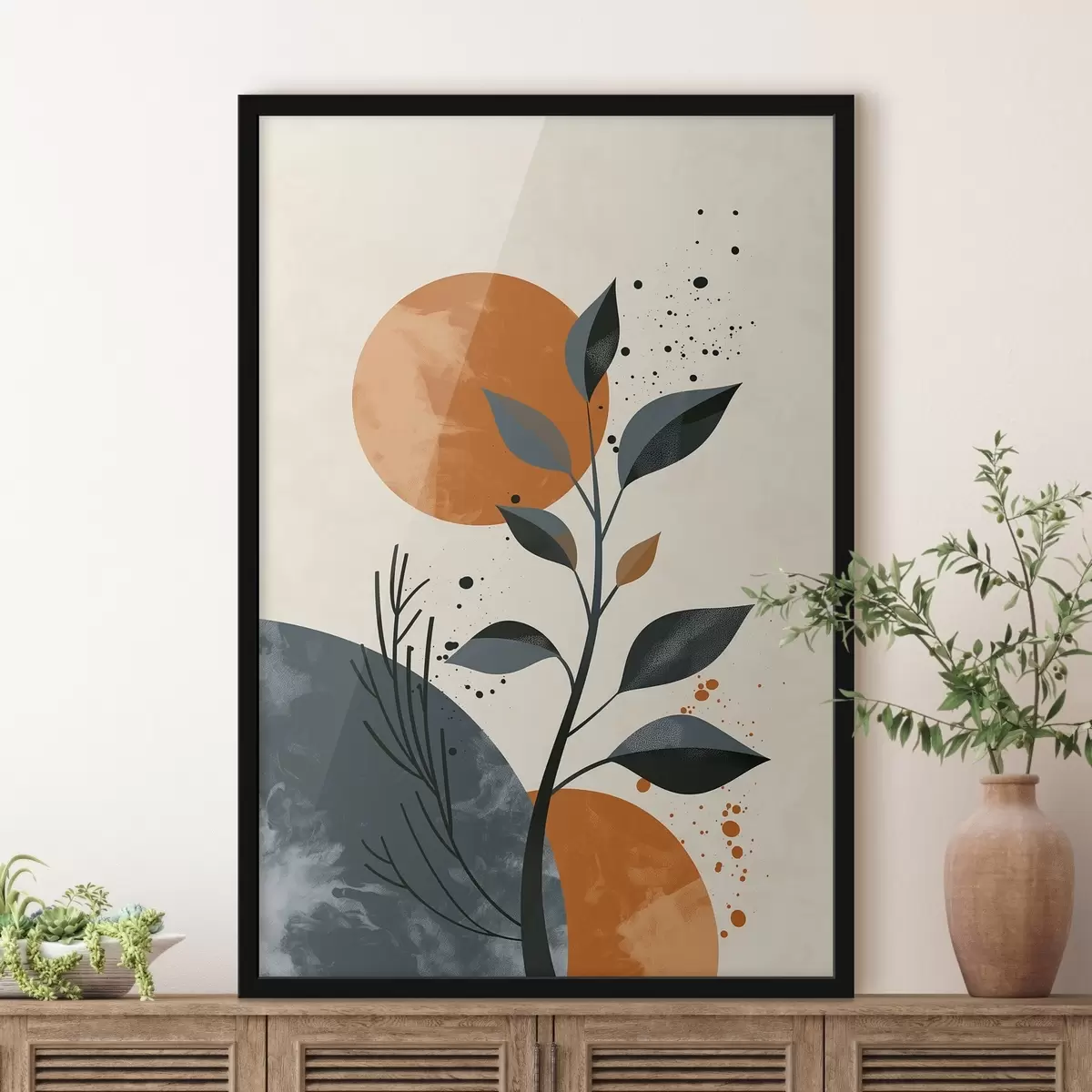 Poster Slunce a listy f44959