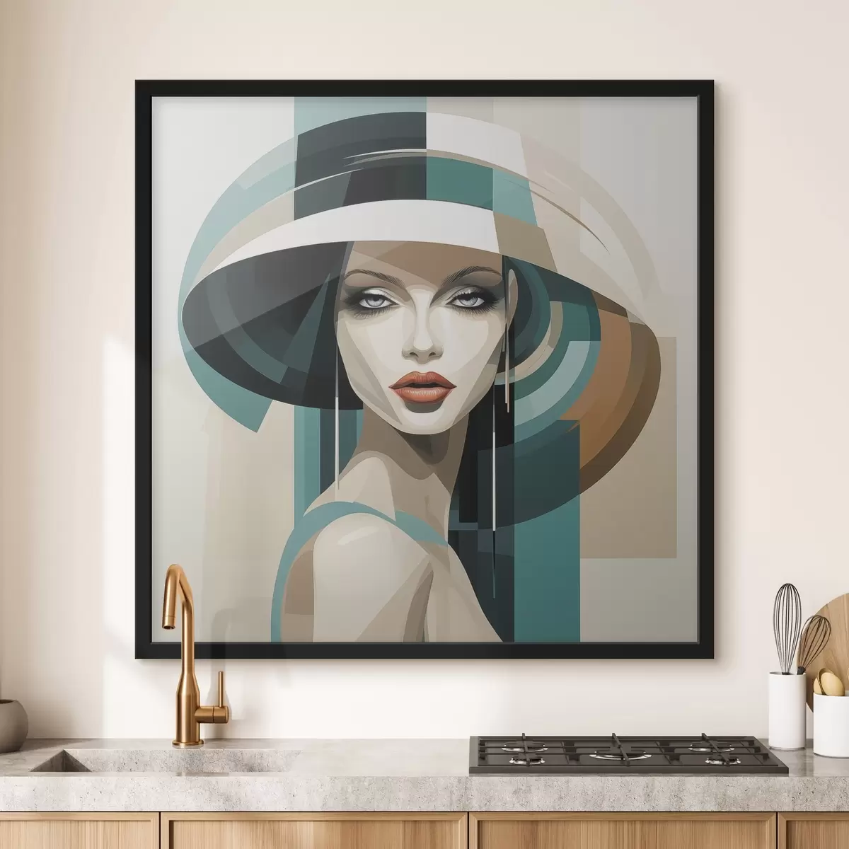 Poster Dívka v klobouku f44972