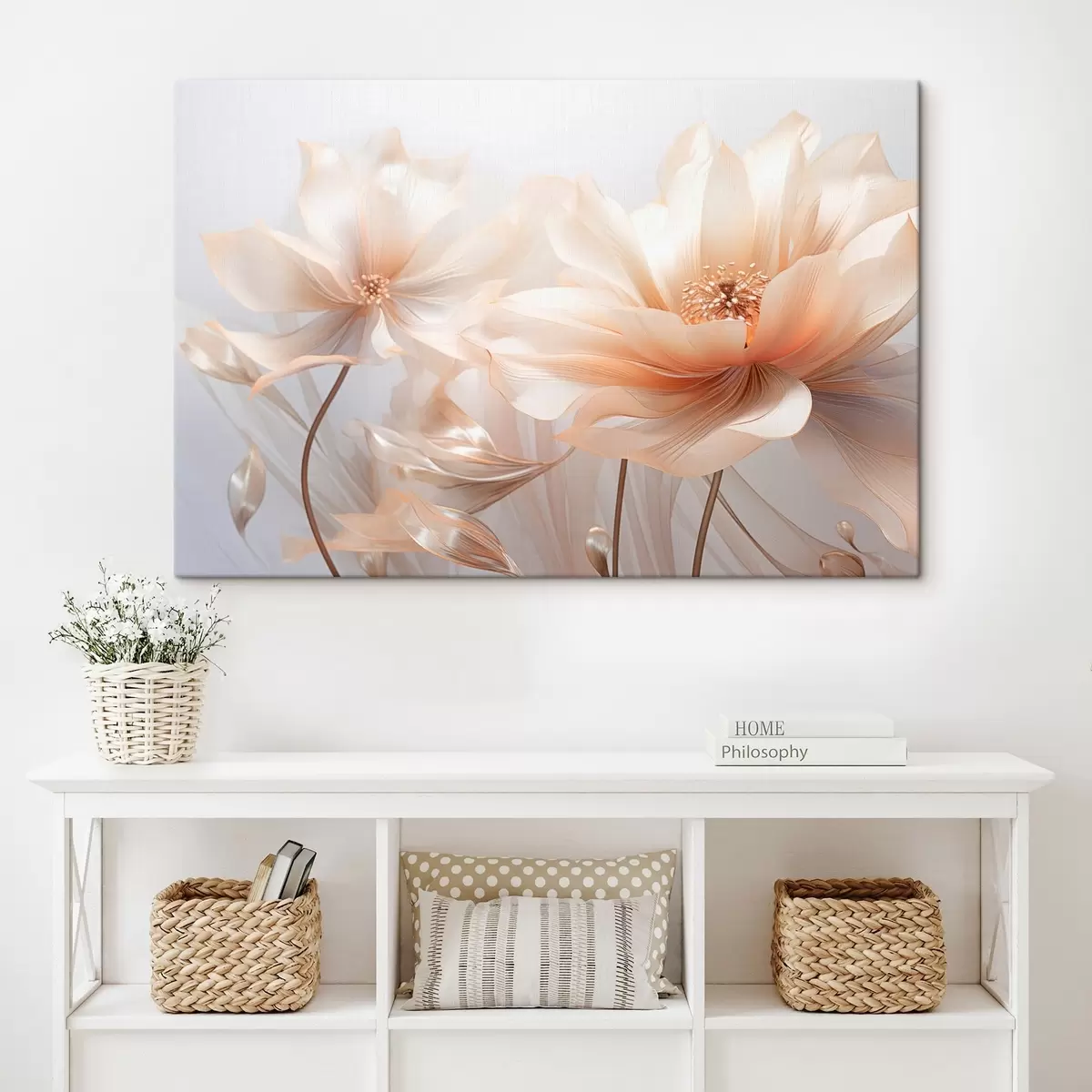 Obraz Něžné broskvové květiny Č. s44836