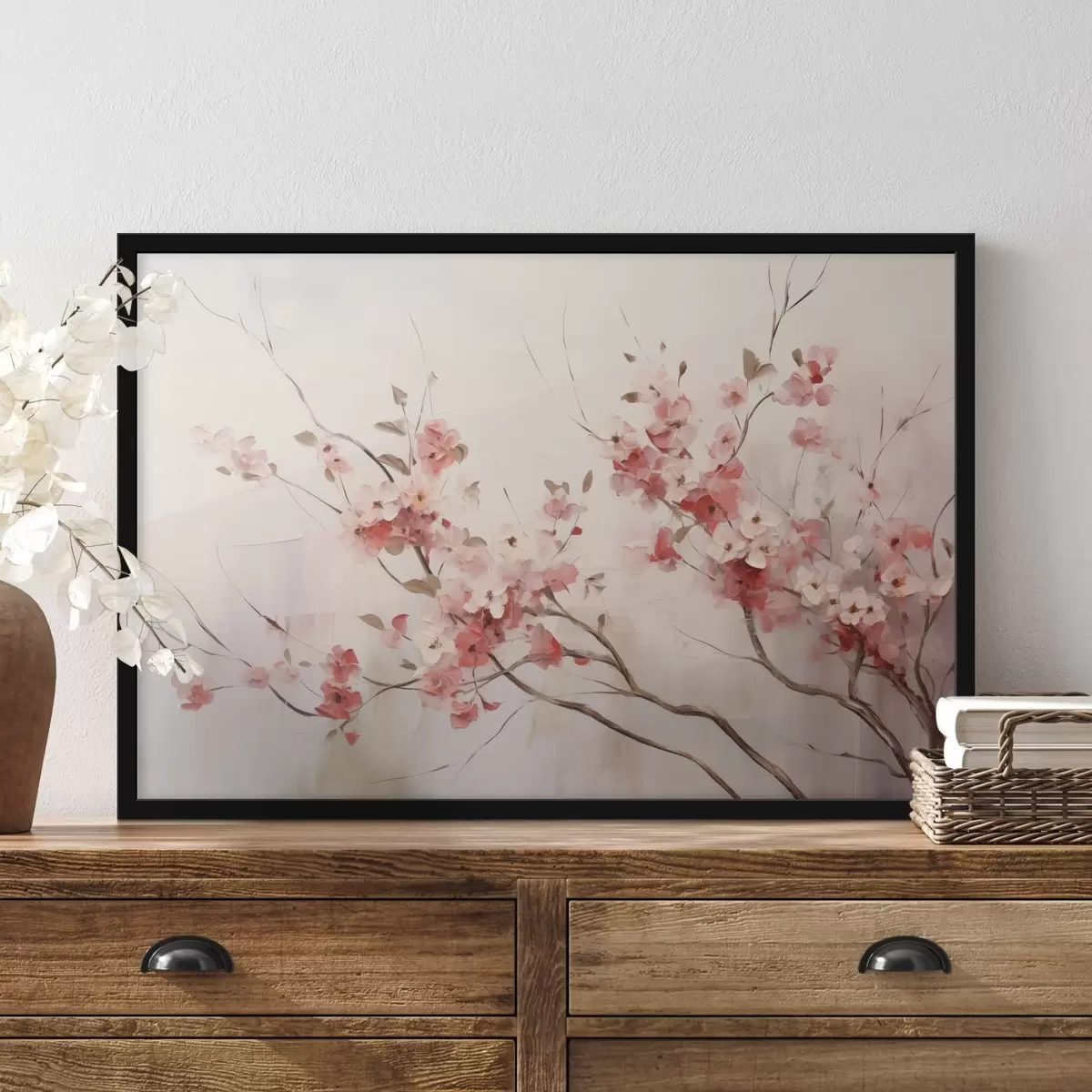 Poster Třešňové květy ve stylu akvarelu f44941