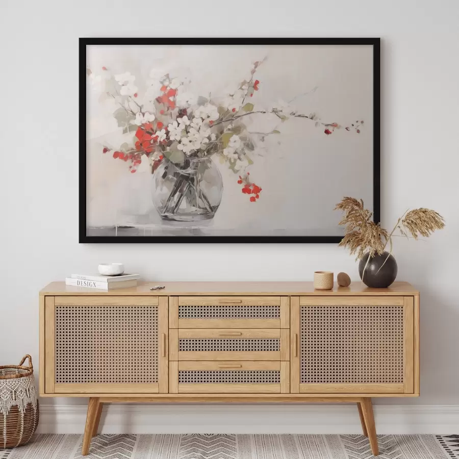 Fototapet Jemná květinová kompozice ve stylu akvarelu f44948