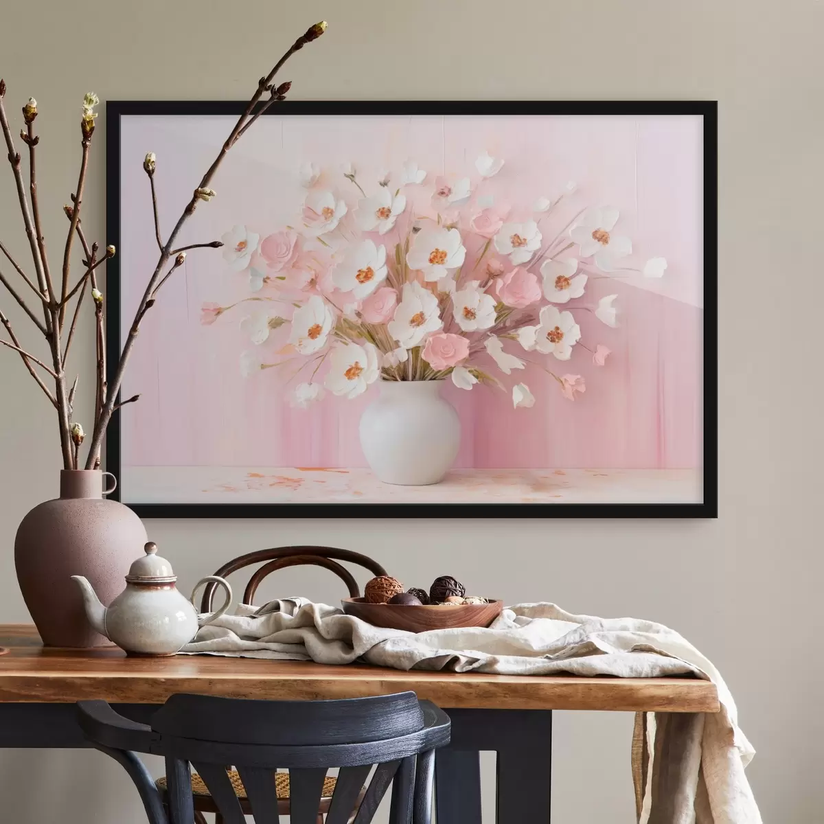 Poster Jemná kytice v moderním dekorativním stylu f44950