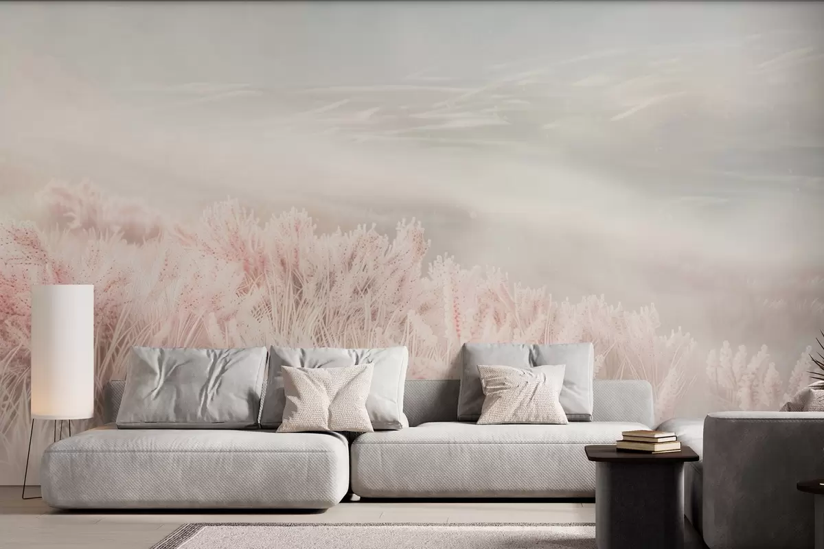 Fototapet  pole s nadýchanou trávou w04211