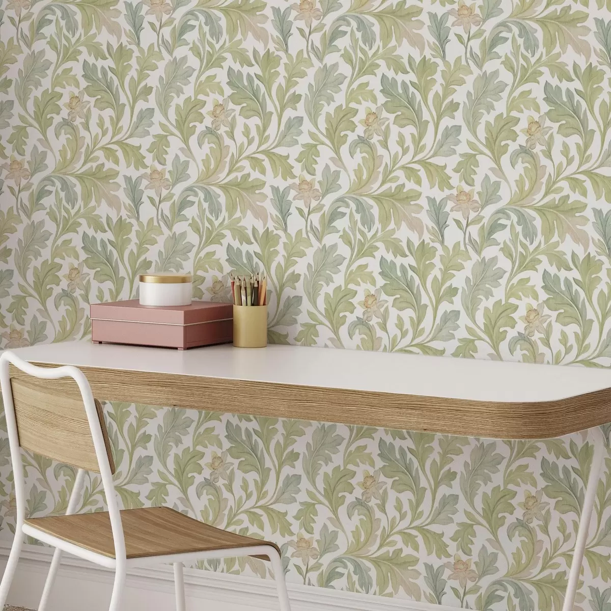 Tapety Vintage květinový ornament na bílém pozadí a00277v2