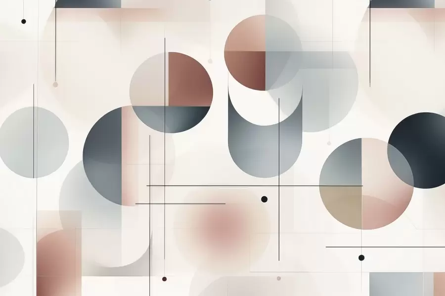 Fototapet Geometrické abstraktní tvary w04220