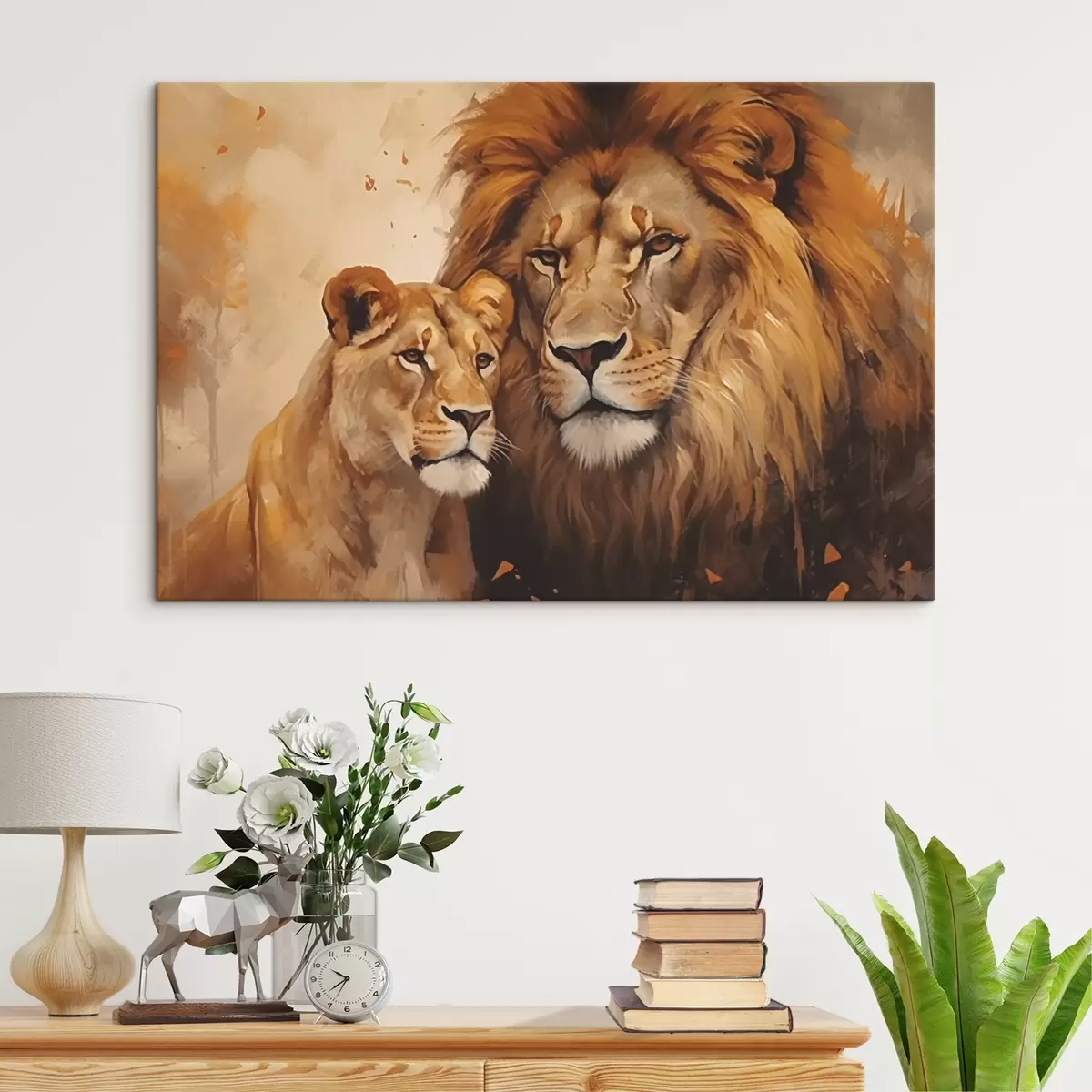 Obraz Lev a lvice Č. s44992