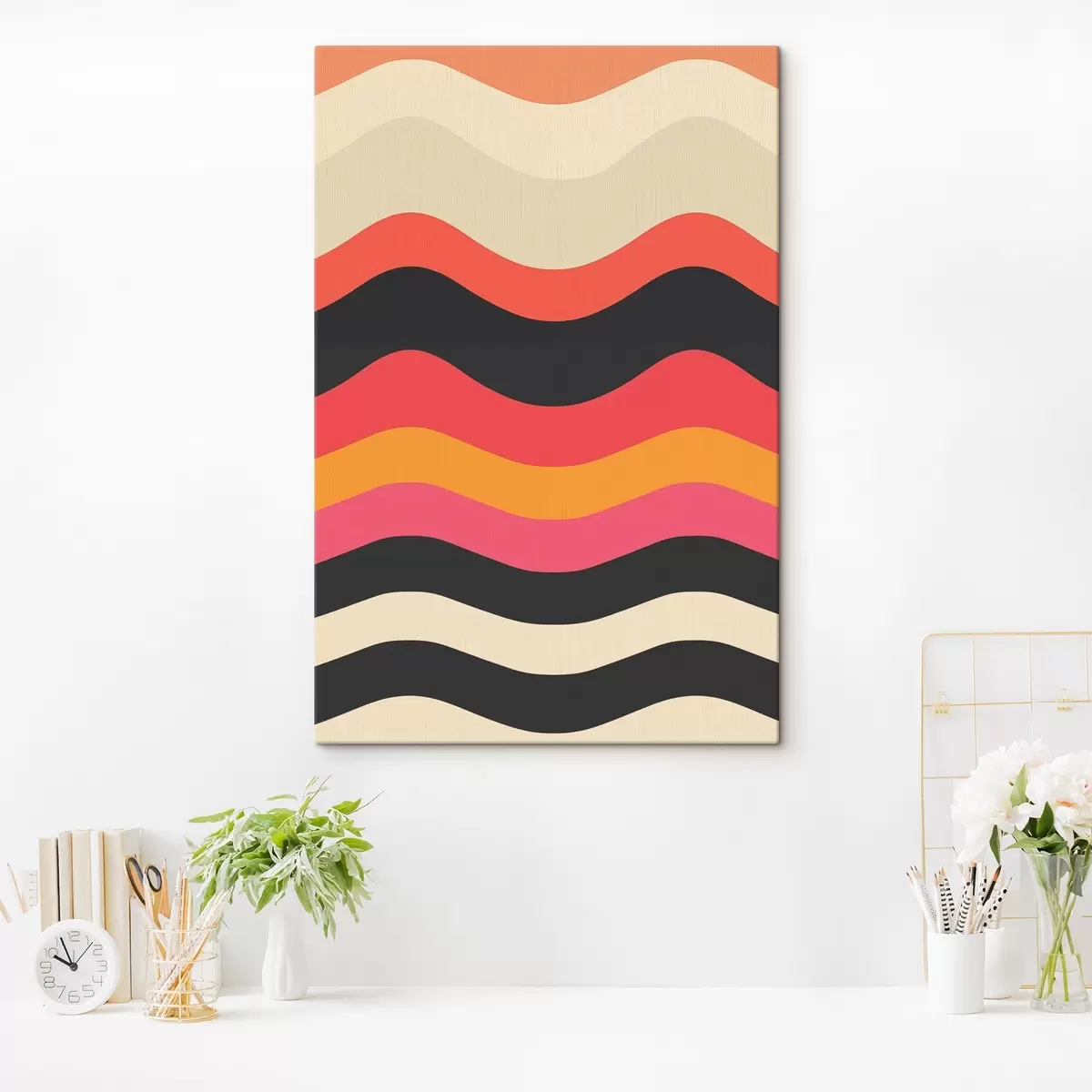 Obraz Abstraktní zvlněný vzor Č. s45005