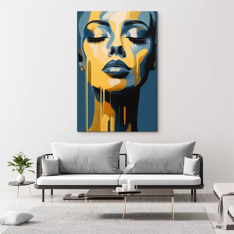 Obraz Portrét ženy se zavřenýma očima Č. s45006