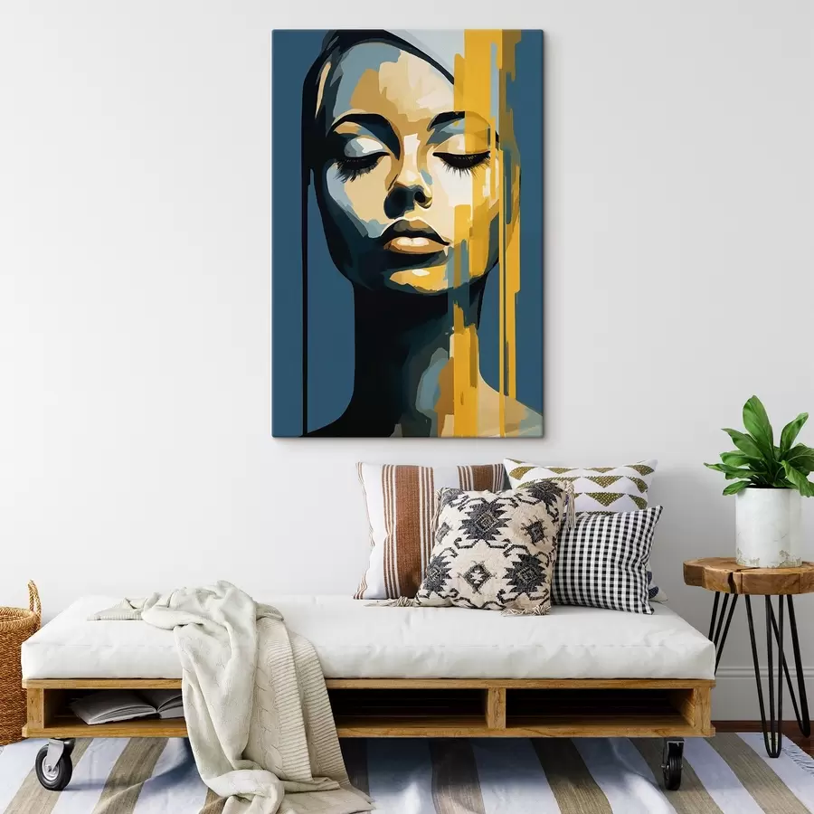 Obraz Portrét ženy se zavřenýma očima Č. s45007