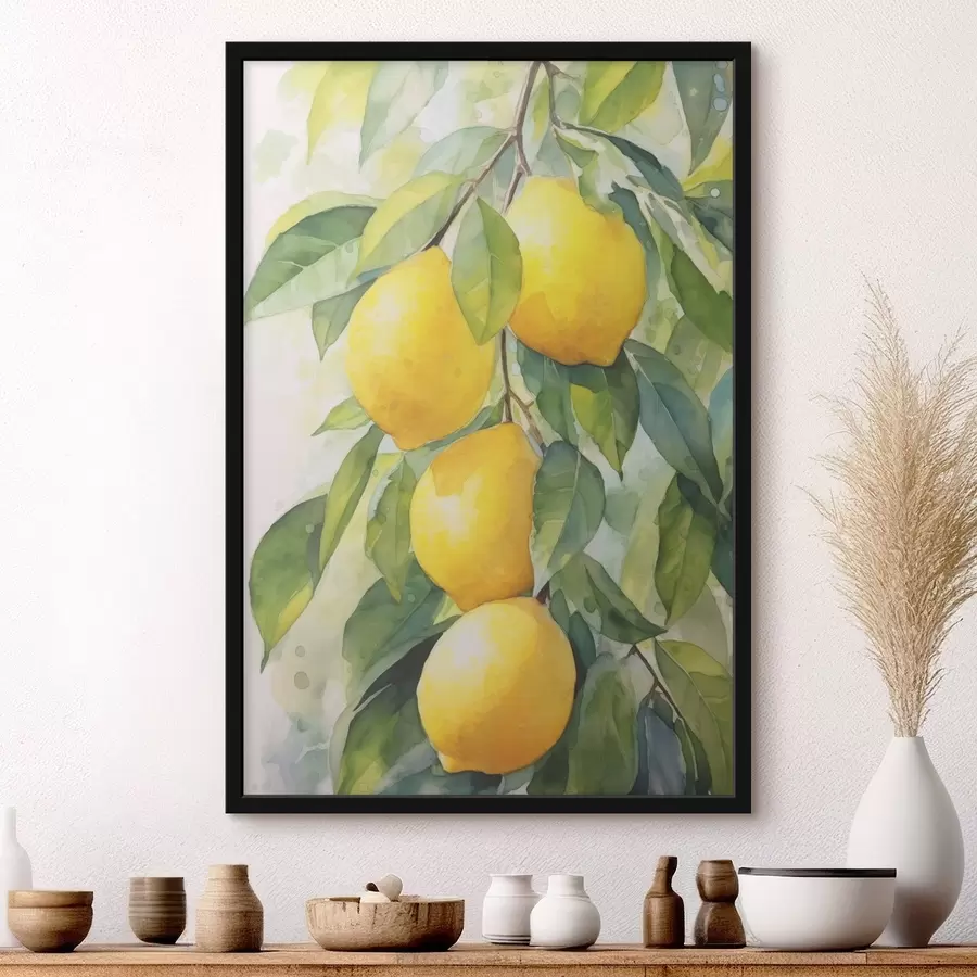 Fototapet Větev citronů f45001