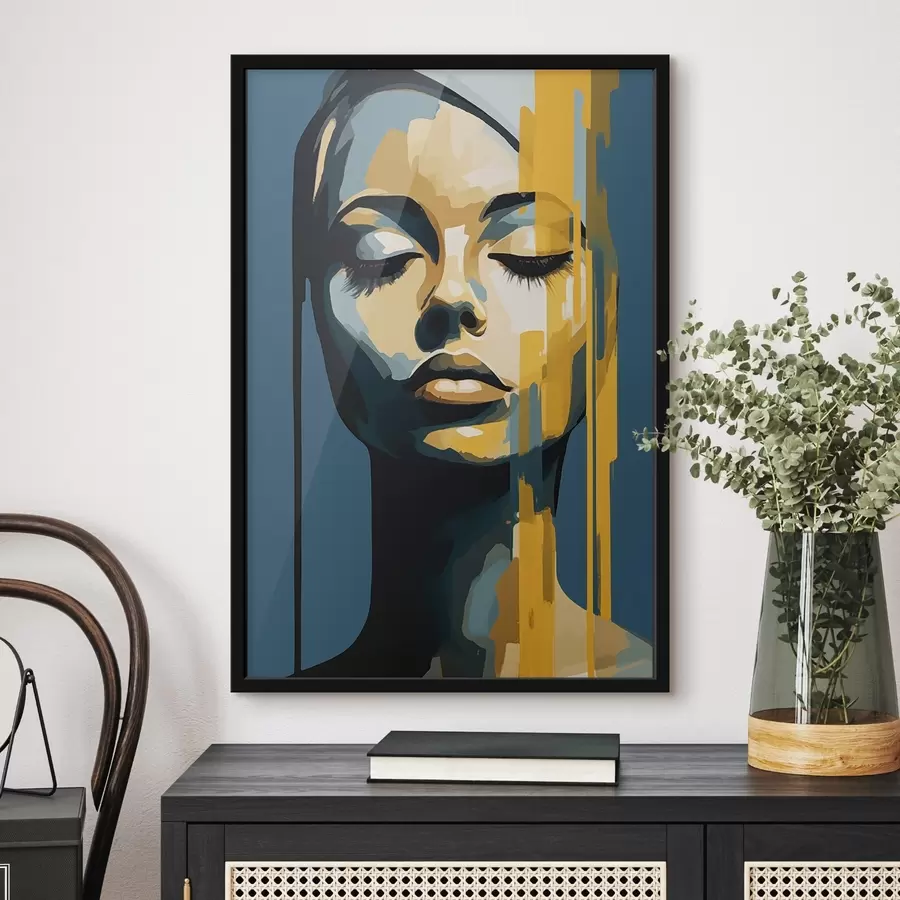 Fototapet Portrét ženy se zavřenýma očima f45007