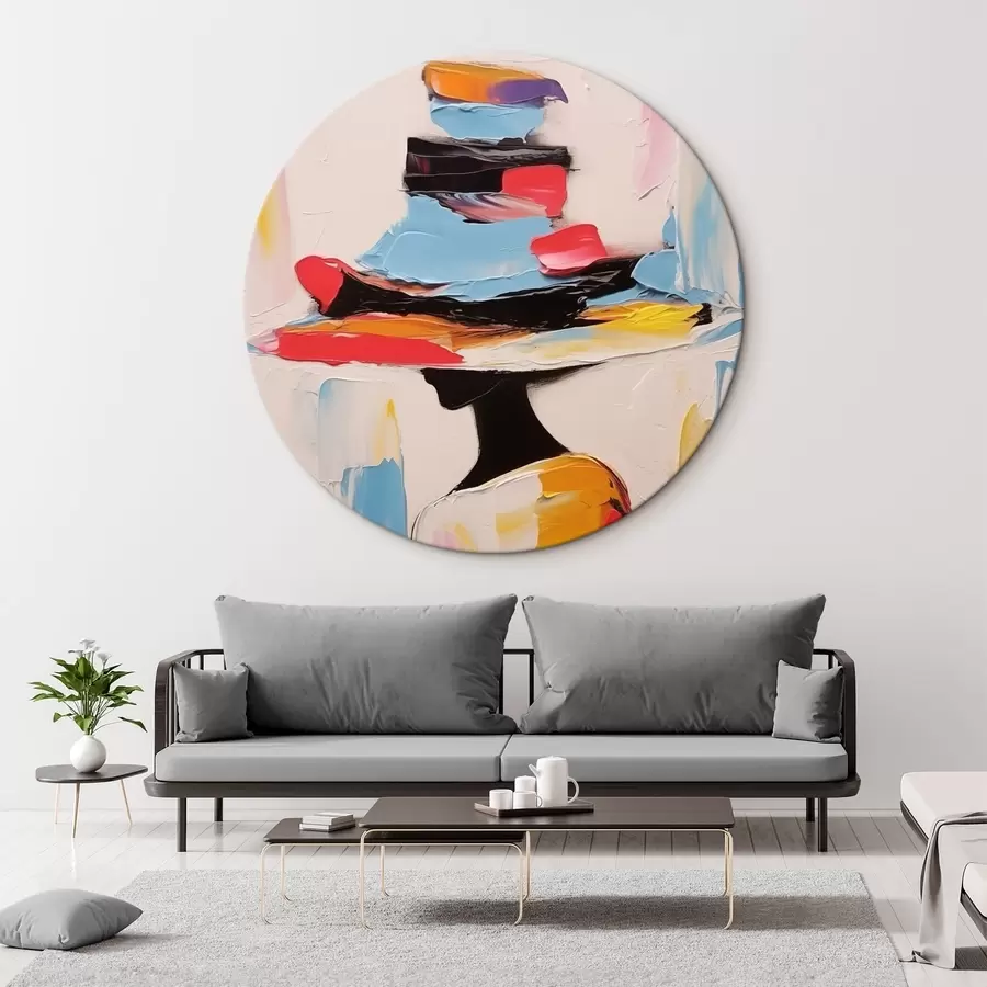 Obraz Žena v širokém klobouku Č. r44994