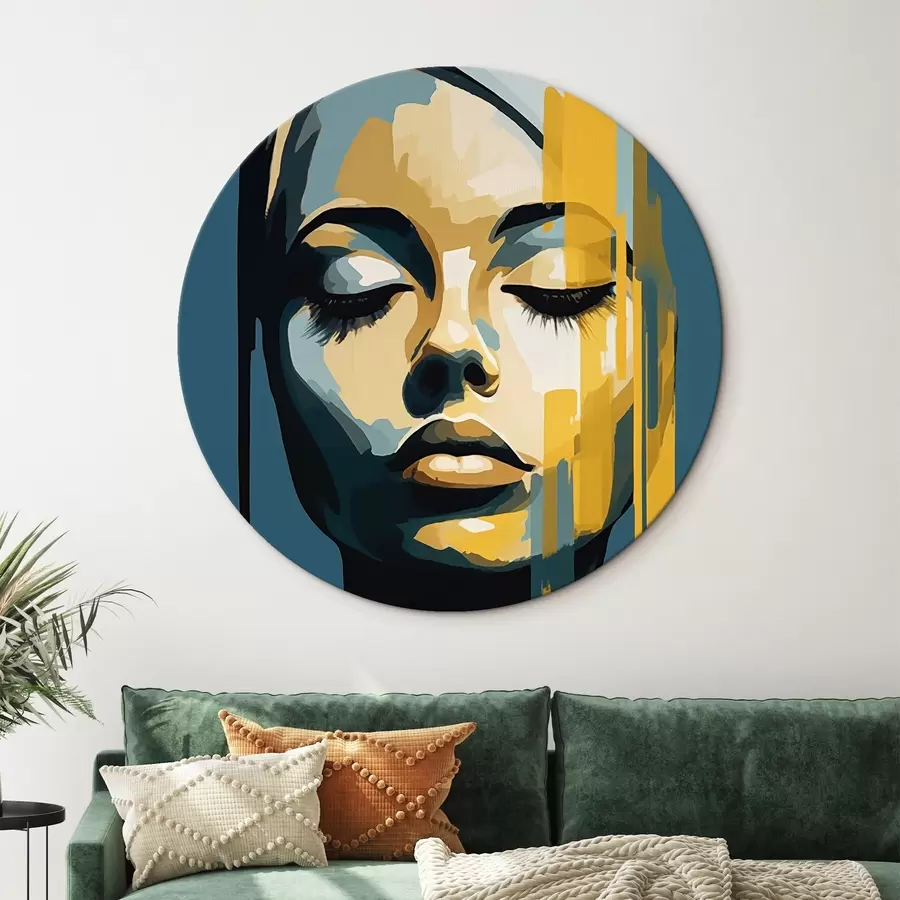 Obraz Portrét ženy se zavřenýma očima Č. r45007