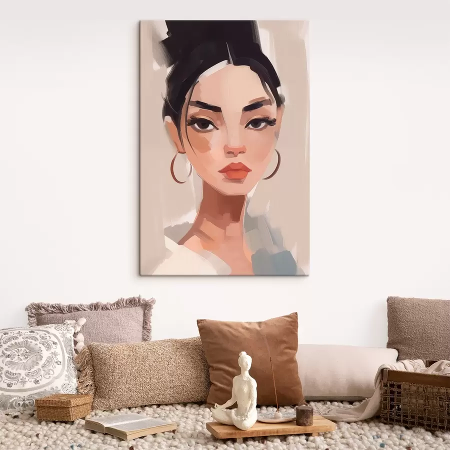 Obraz Dívka s černými vlasy Č. s45013