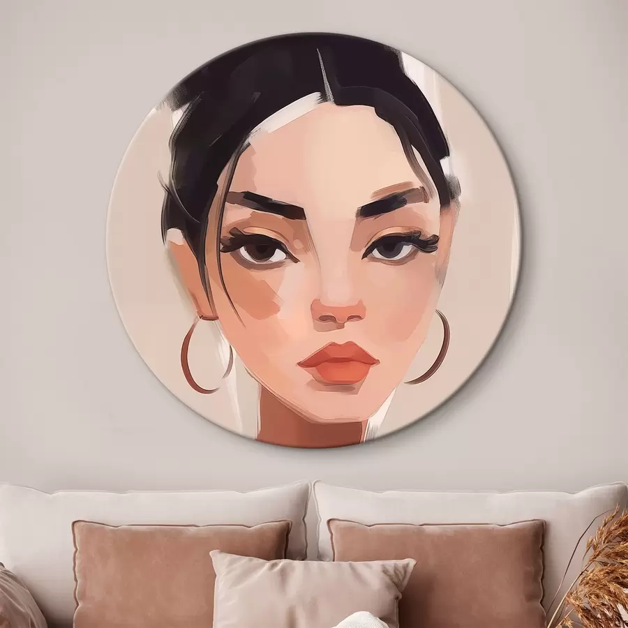 Obraz Dívka s černými vlasy Č. r45013