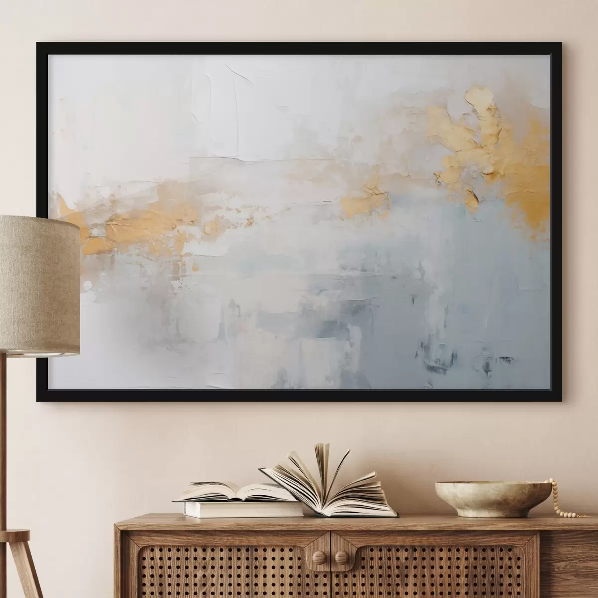 Poster Abstrakce napodobující malbu f45020