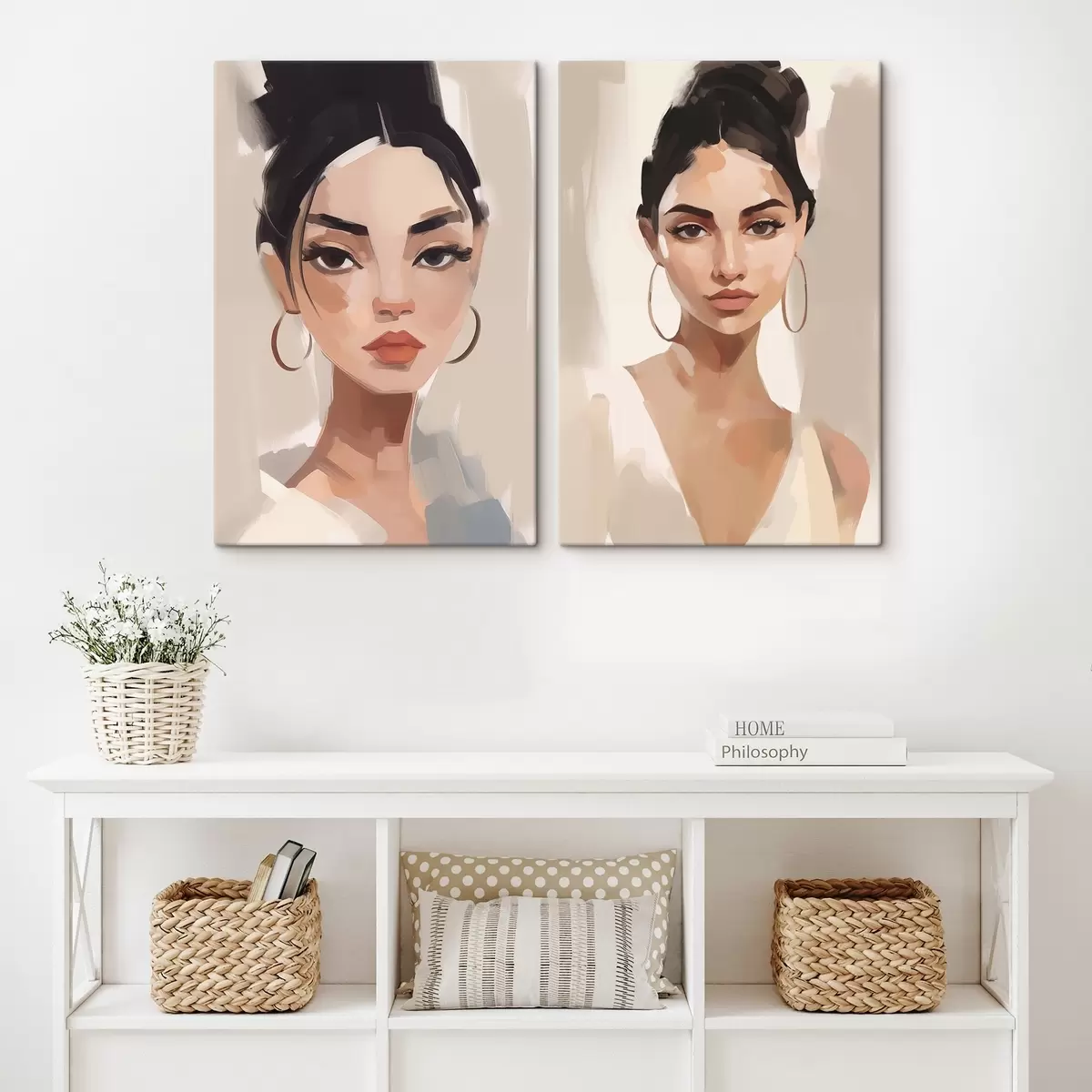 Obraz Portrét dívky imitující malbu Č. m00484