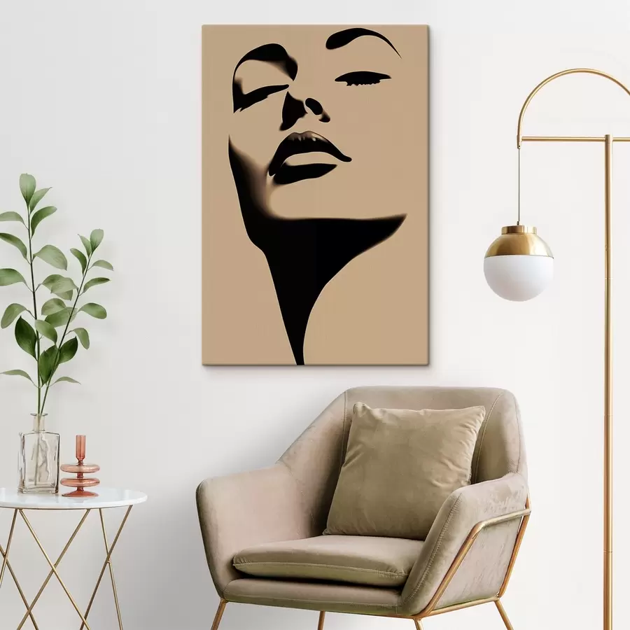 Obraz Silueta ženské tváře Č. s45071