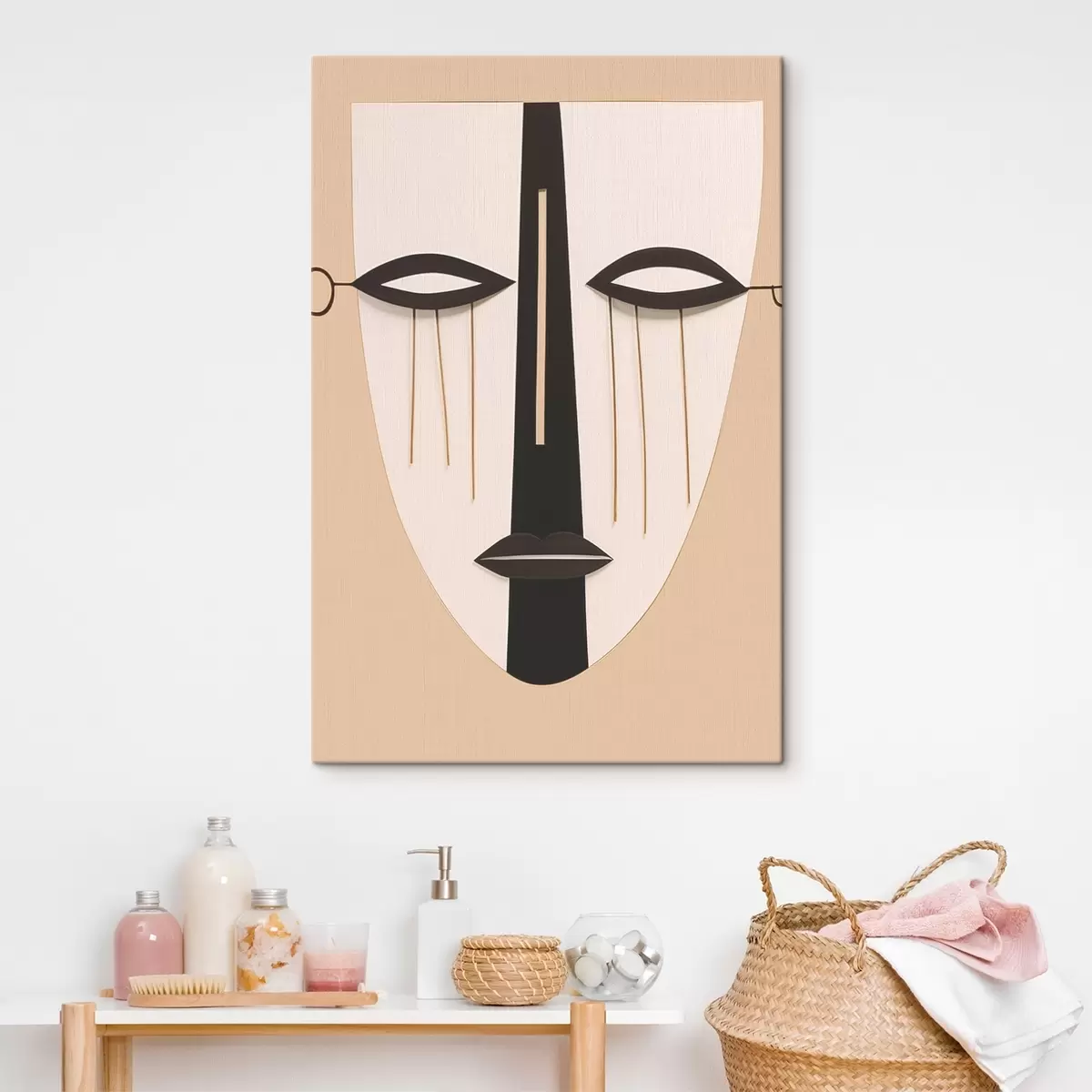 Obraz Geometrická abstraktní tvář Č. s45083