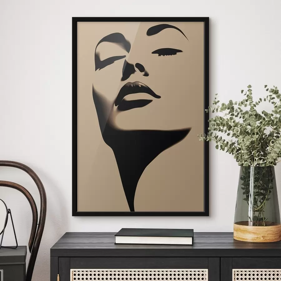 Fototapet Silueta ženské tváře f45071