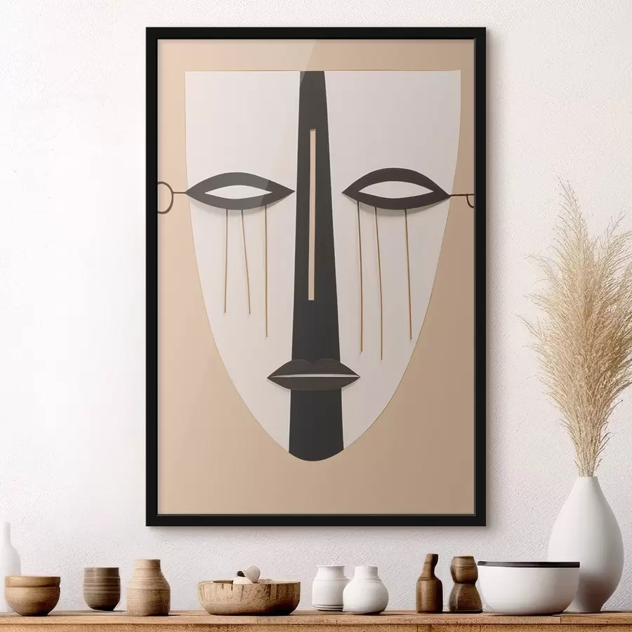 Fototapet Geometrická abstraktní tvář f45083