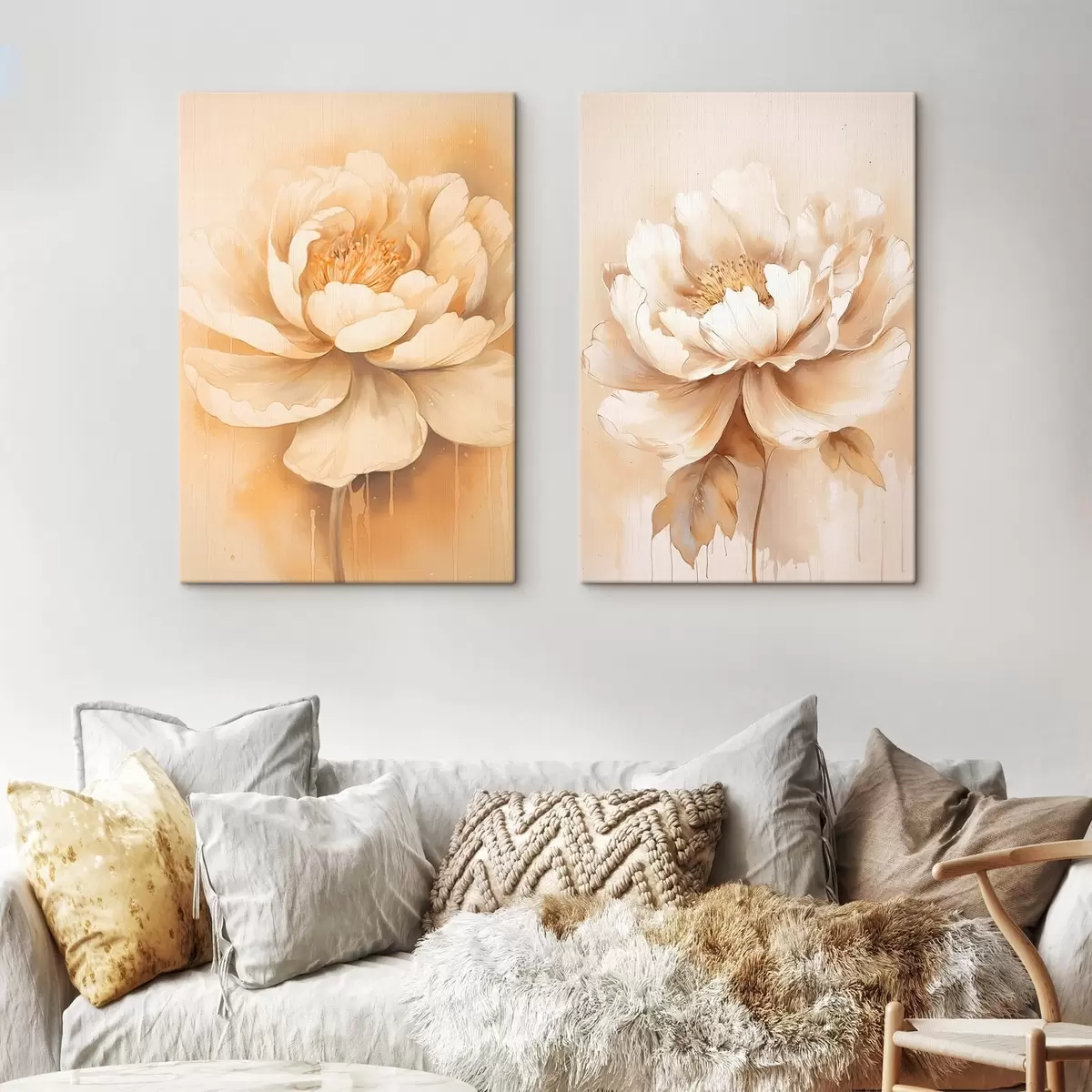 Obraz Béžové květiny Č. m00499