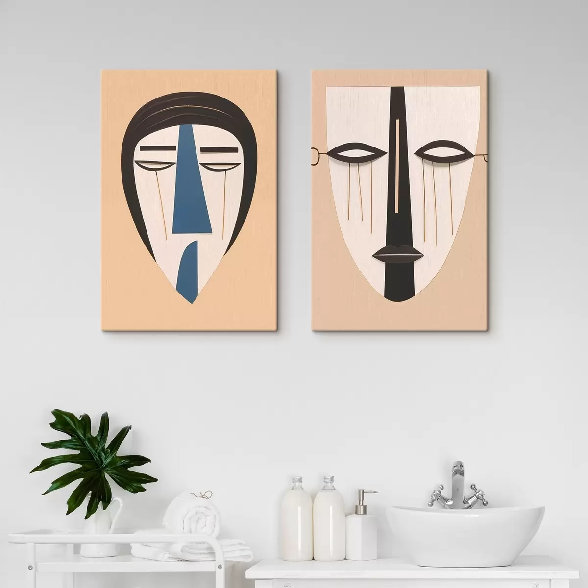 Obraz Abstraktní tváře Č. m00500