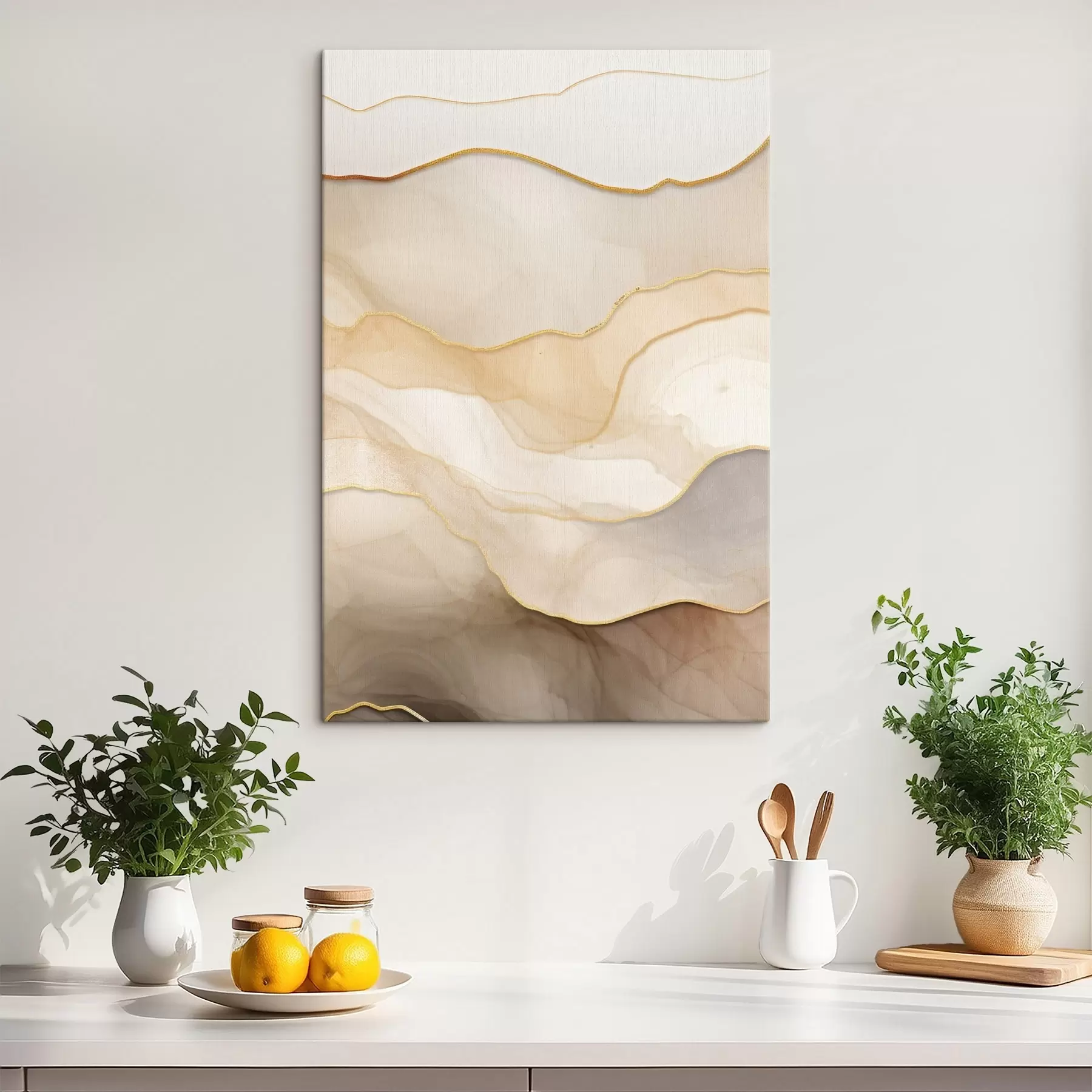 Obraz vrstvy, béžová, abstraktní, textura, měkká, látka, přírodní, průtok, neutrální Č. s45088