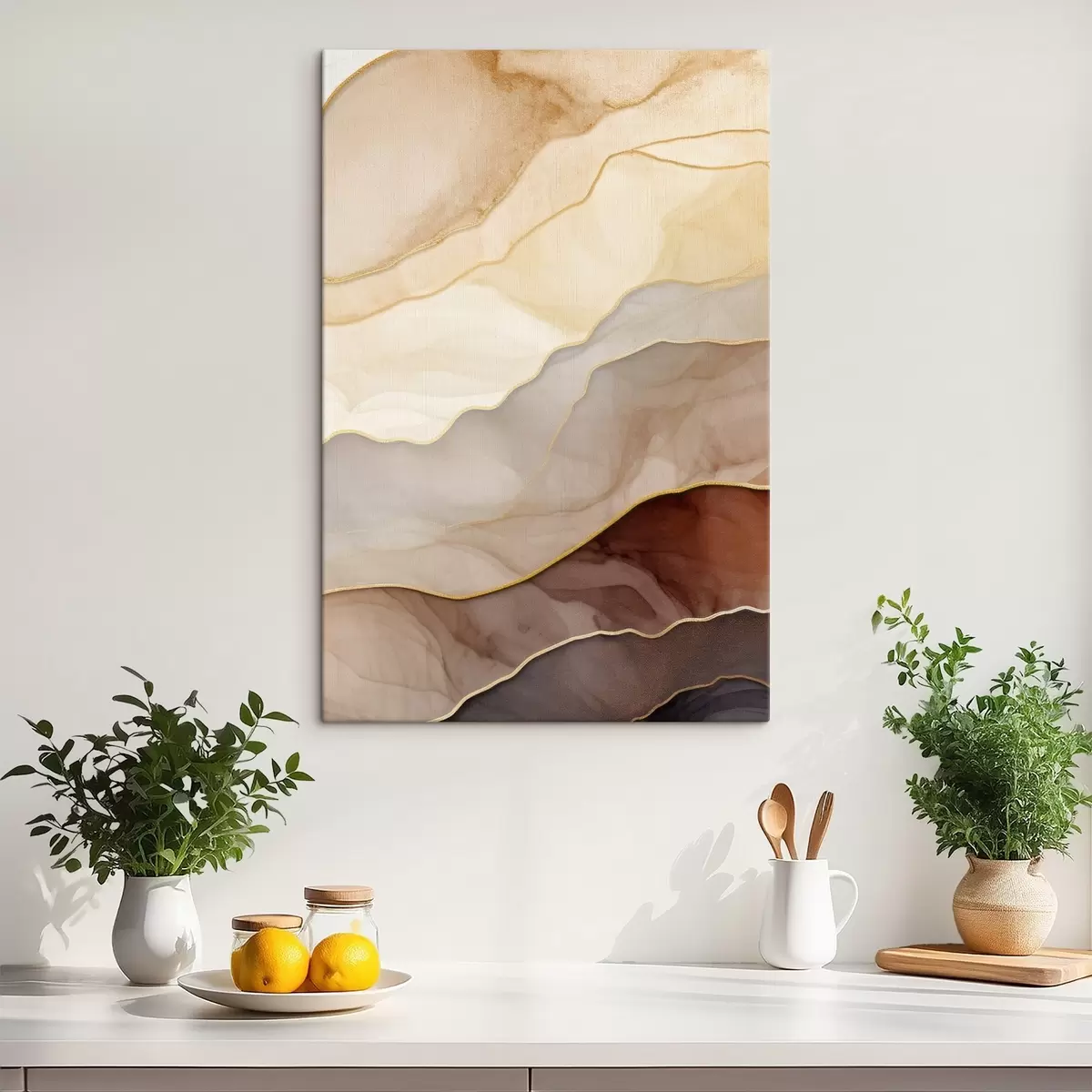 Obraz vlny, krém, průsvitný, záhyby, organický, hladký, klidný, textilní, vzdušný Č. s45089