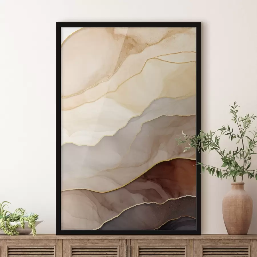 Fototapet vlny, krém, průsvitný, záhyby, organický, hladký, klidný, textilní, vzdušný f45089