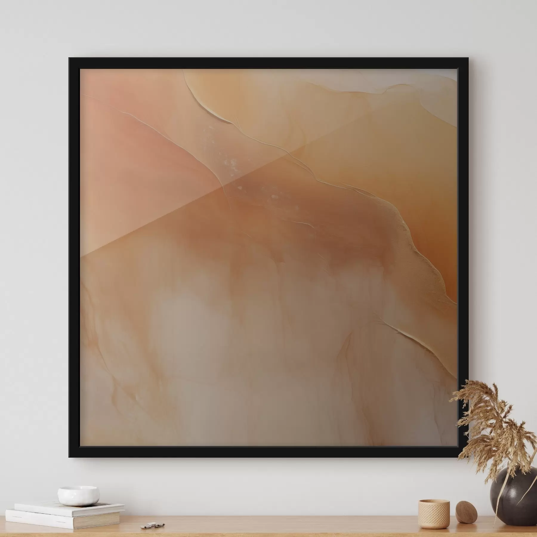 Fototapet zemité tóny, jemné vrstvy, minimalismus, akvarelový styl, abstraktní pohyb, klid f45107