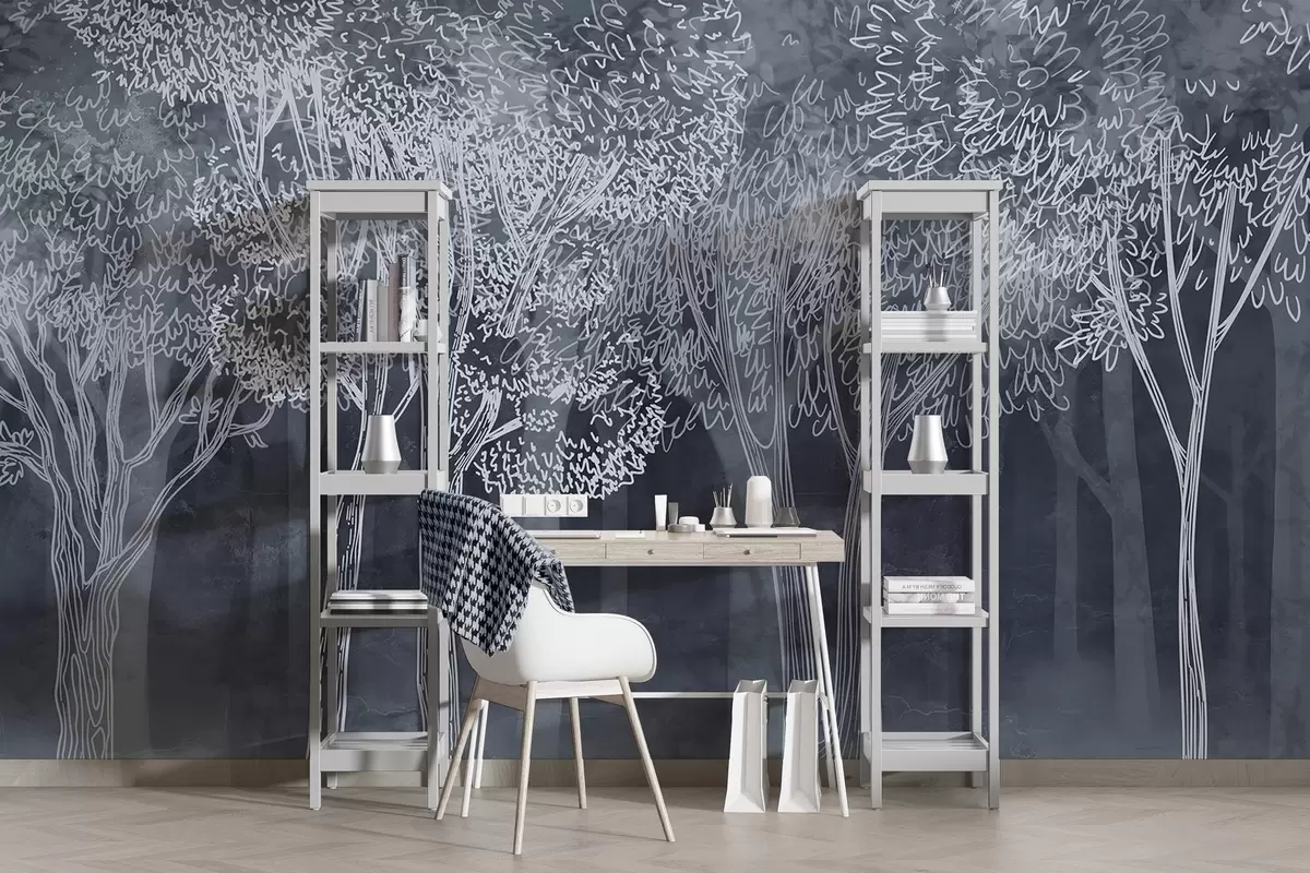 Fototapet Svěží listnaté stromy w04251v2