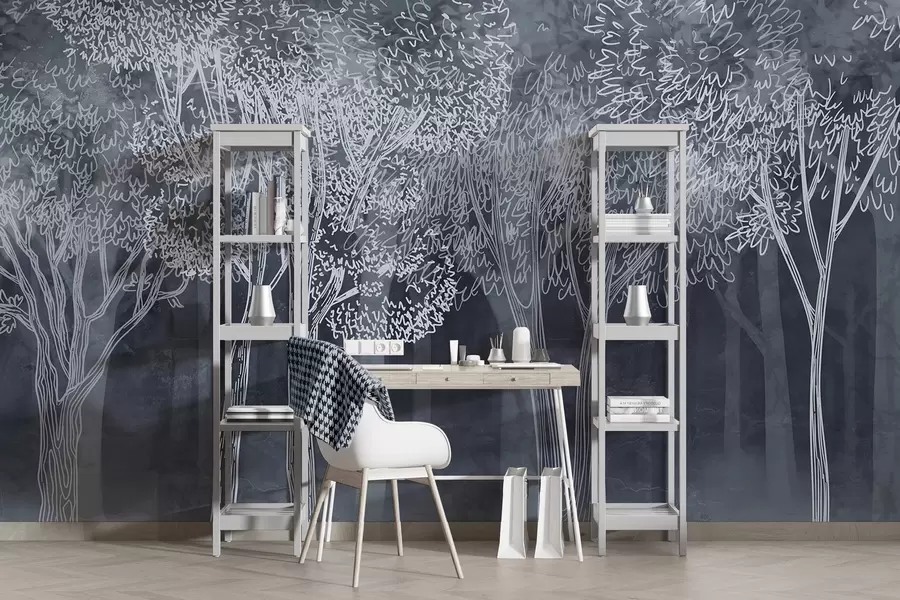 Fototapet Svěží listnaté stromy w04251v2