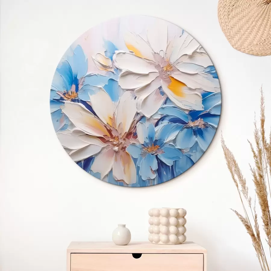 Obraz Květiny abstraktní imitace tahů štětcem Č. r45115