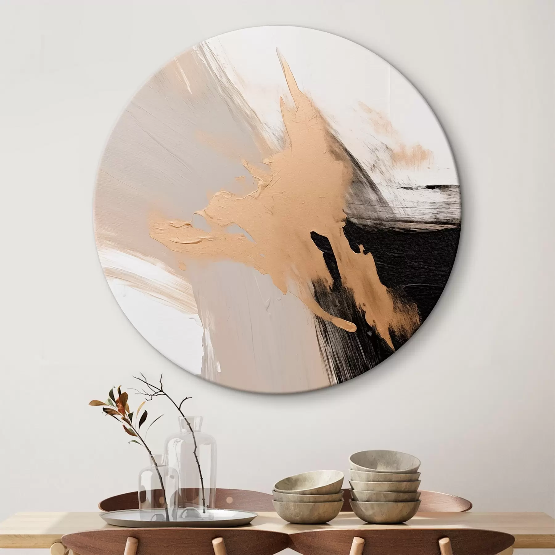 Obraz Dynamická abstrakce imitující tahy štětcem Č. r45126