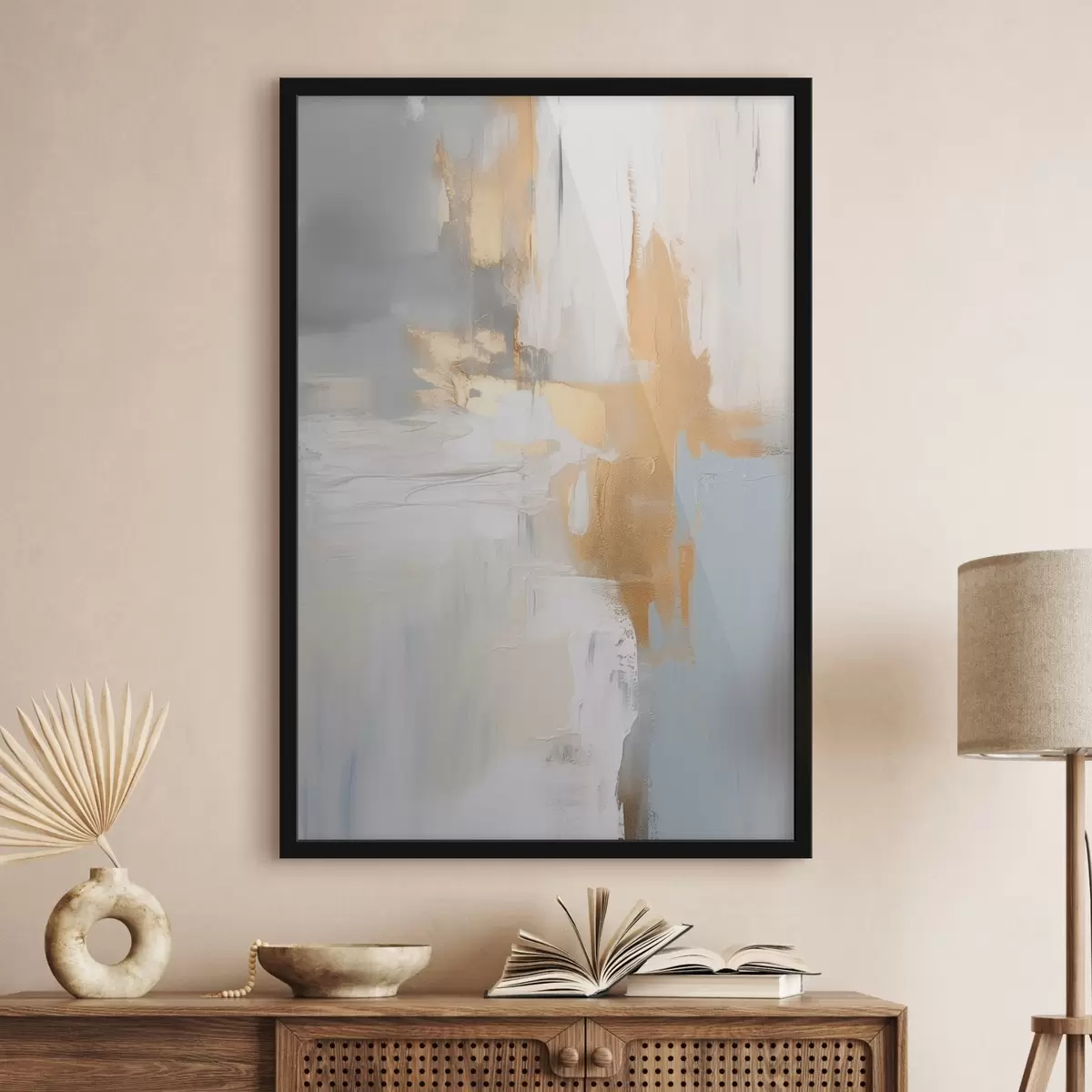 Poster Abstraktní tahy štětcem imitující malbu f45112