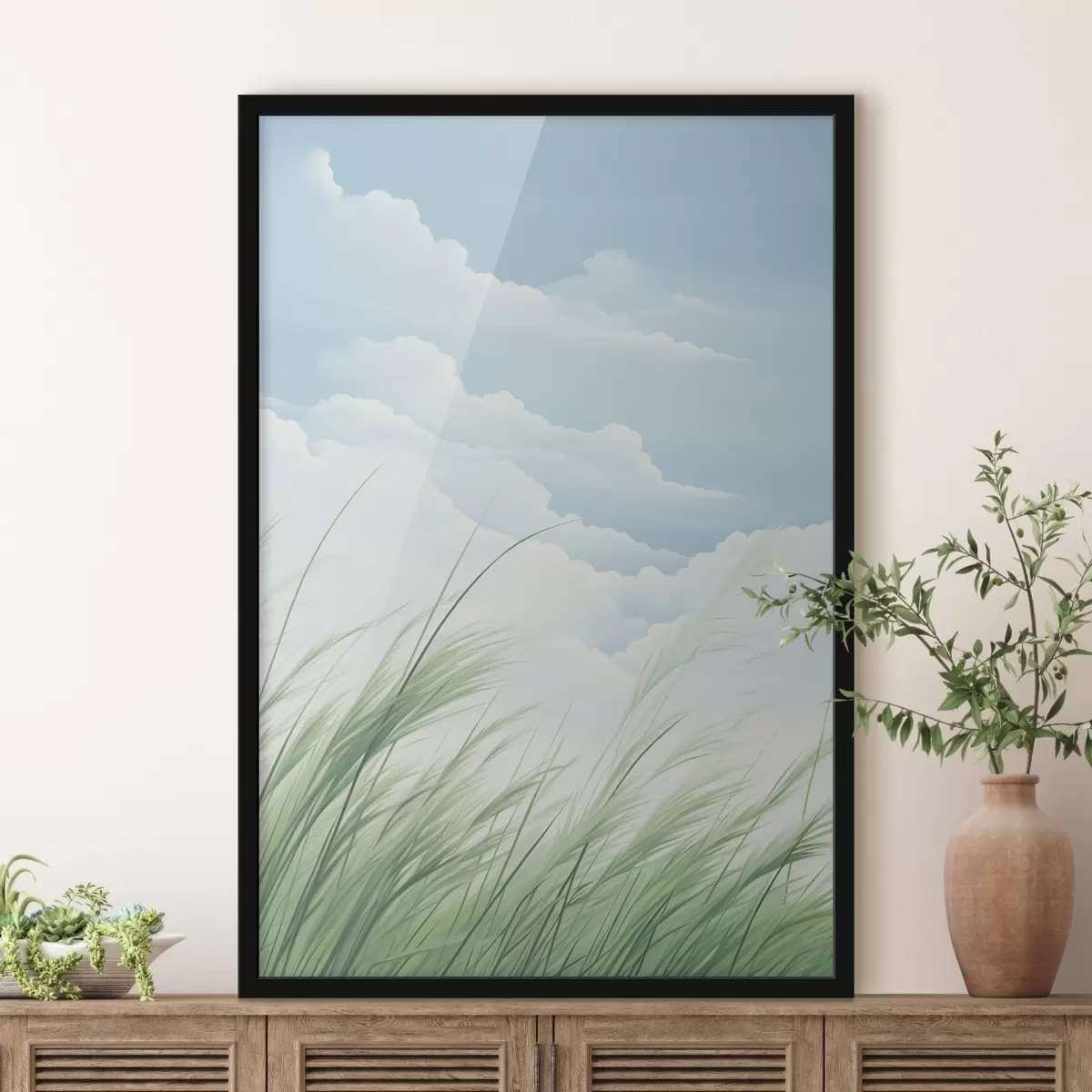 Poster Tráva proti obloze f45114