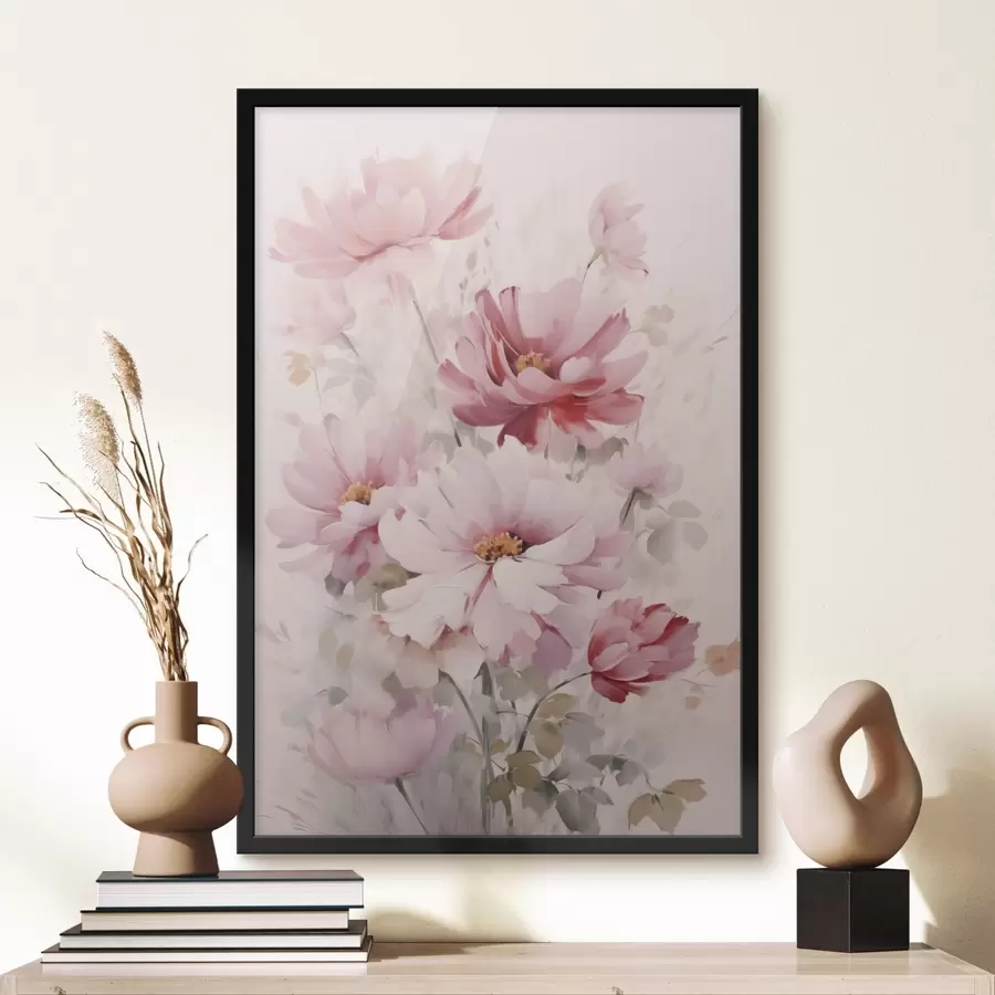 Fototapet Kytice květin imitace malby f45120