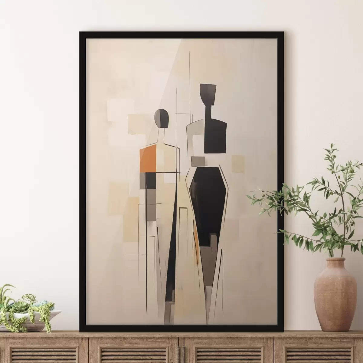 Poster Abstraktní siluety f45124