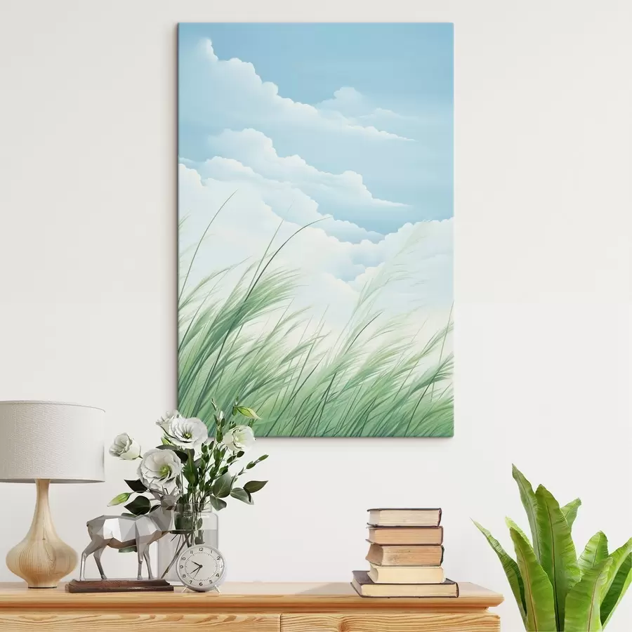 Obraz Tráva proti obloze Č. s45114