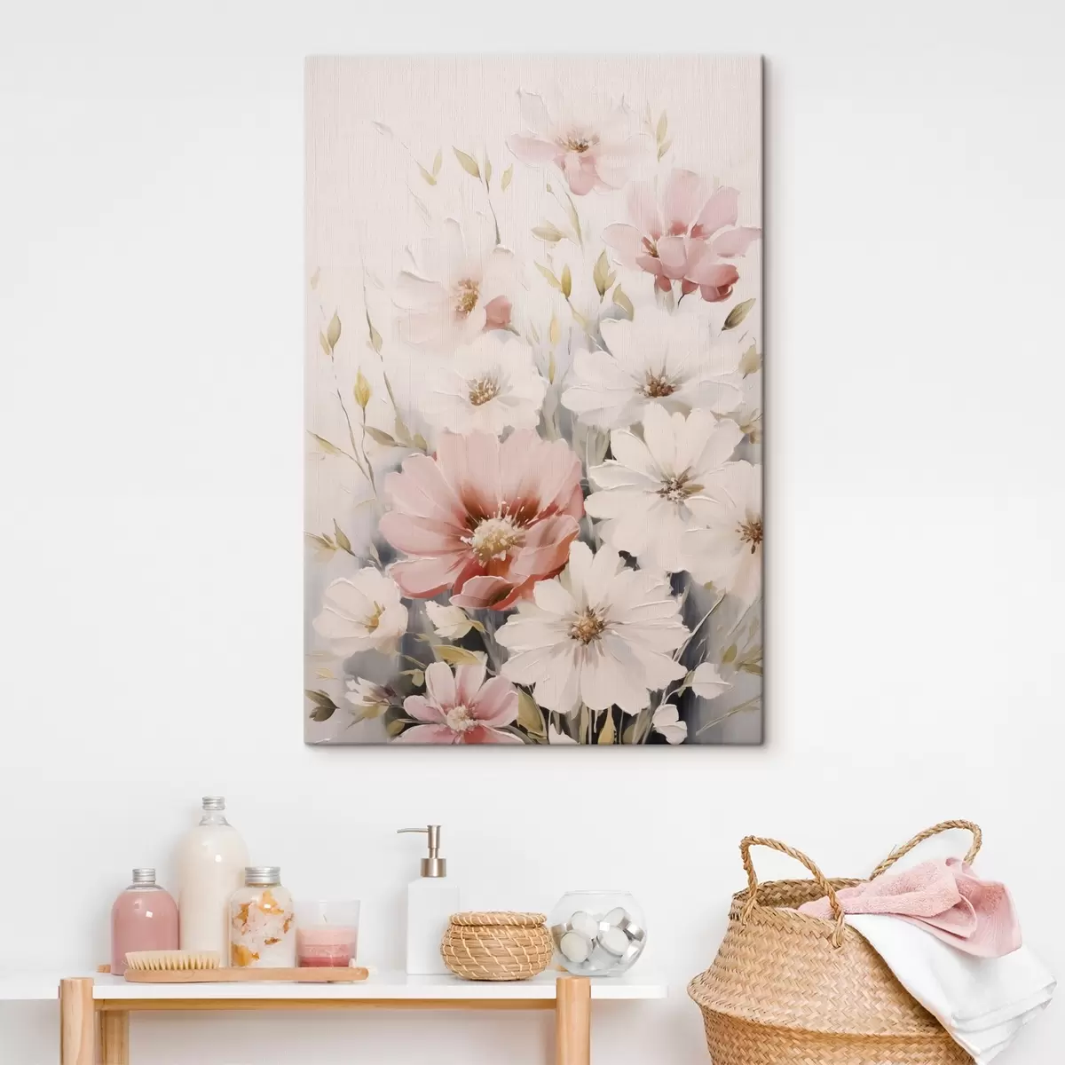 Obraz Jemné květiny imitace malby Č. s45119