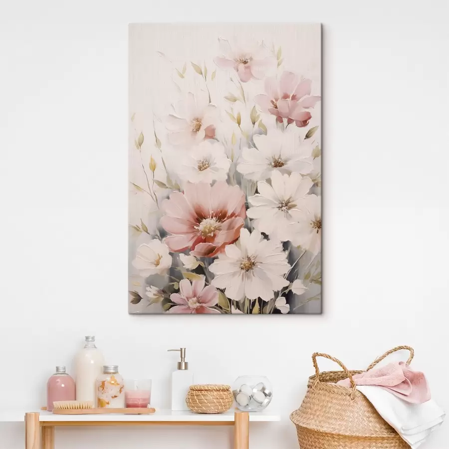 Obraz Jemné květiny imitace malby Č. s45119
