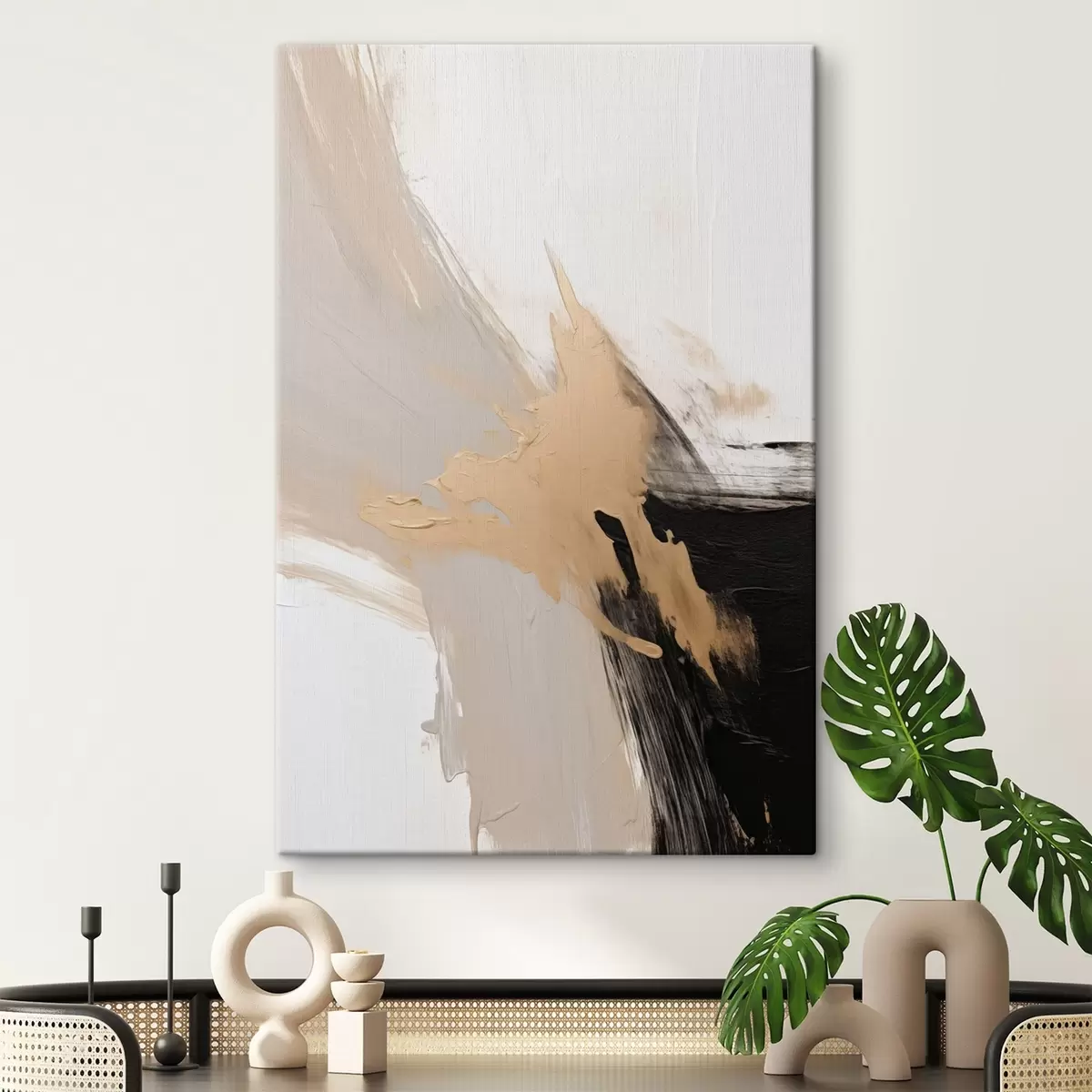 Obraz Dynamická abstrakce imitující tahy štětcem Č. s45126