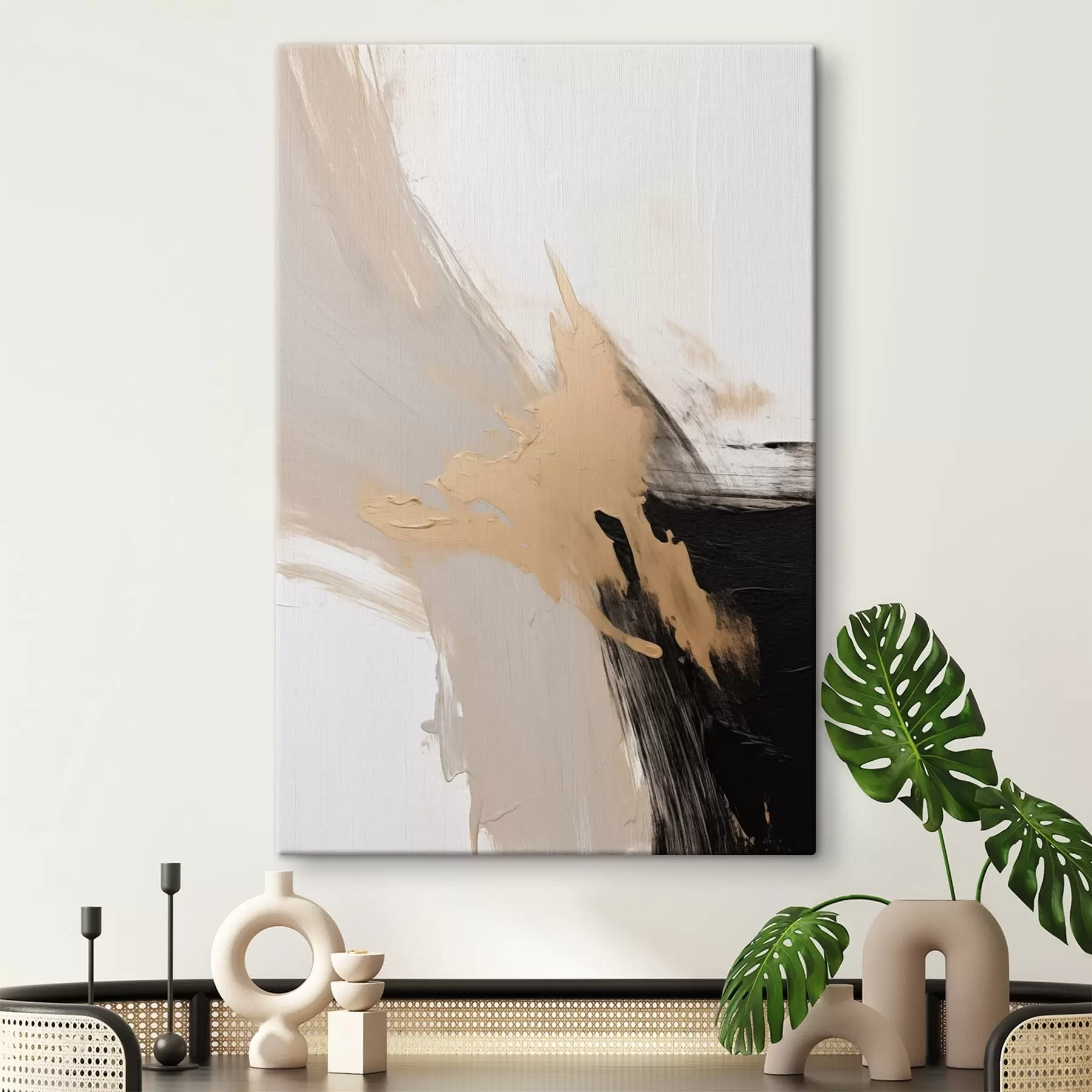 Obraz Dynamická abstrakce imitující tahy štětcem Č. s45126