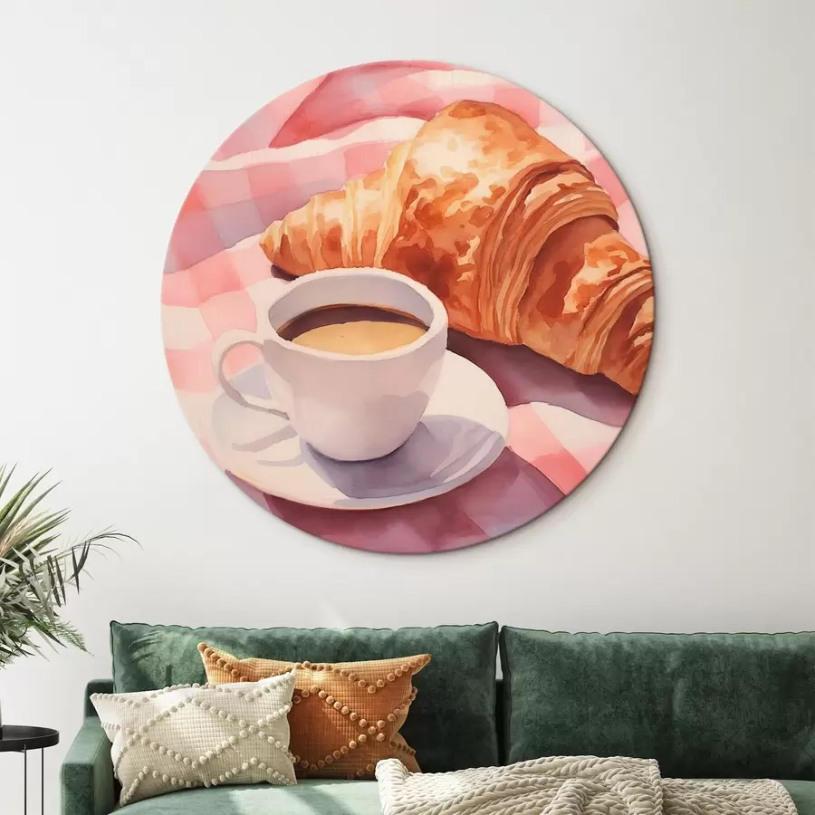 Obraz Káva s croissantem Č. r45143