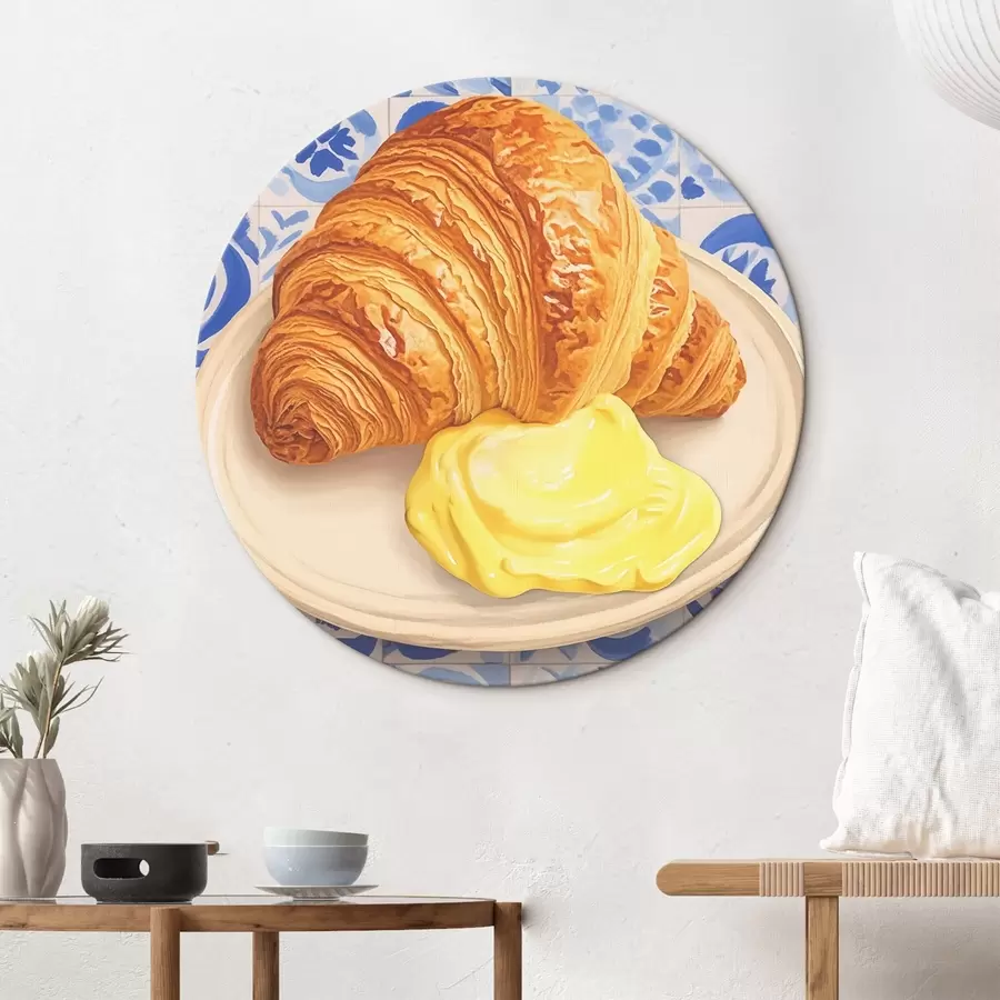 Obraz Croissant s máslem na talíři Č. r45146