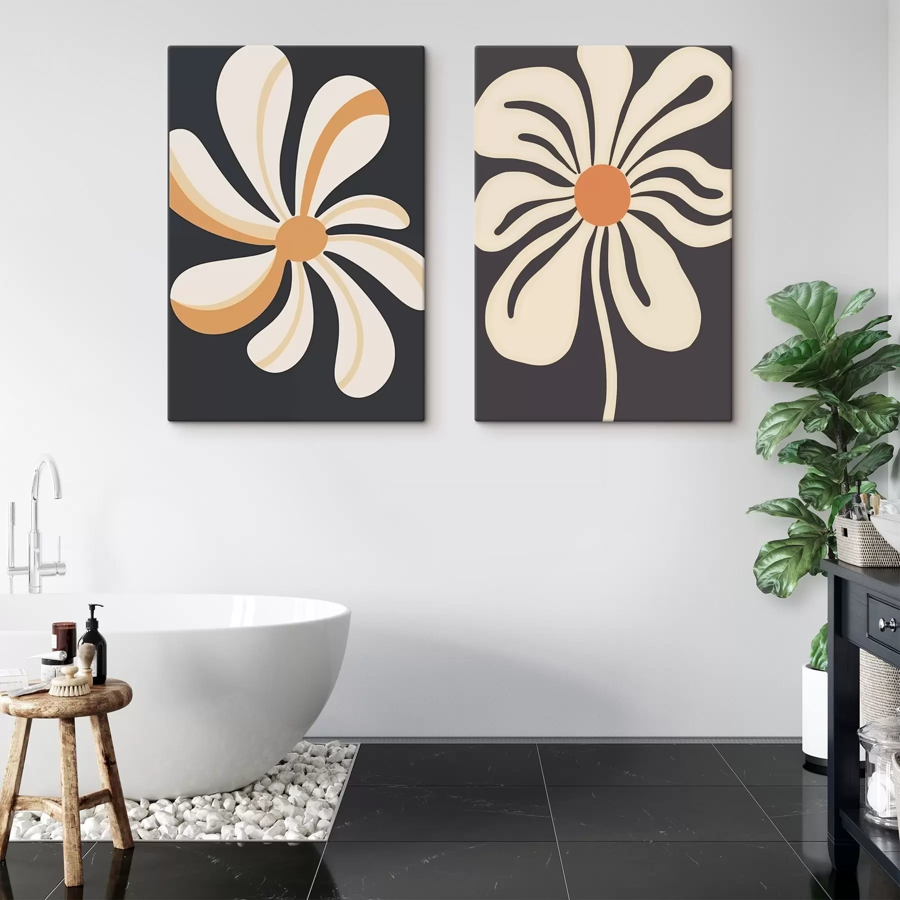 Obraz Grafické květiny Č. m00512